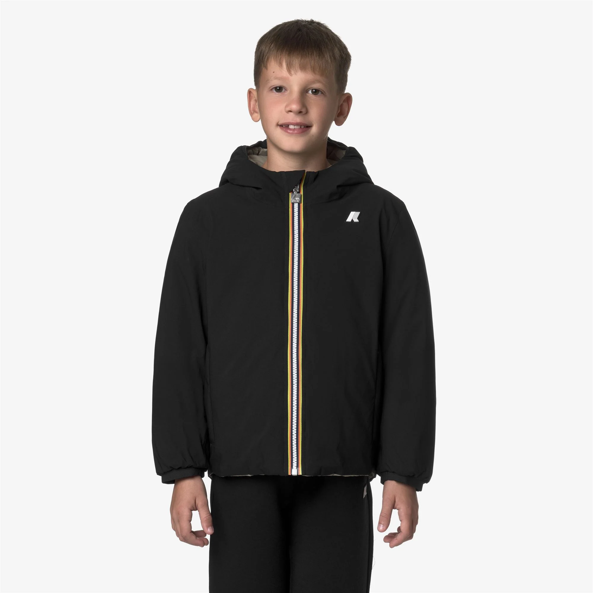 P. JACK ST THERMO REVERSIBLE - Jackets - Short - Boy - BLACK PURE-GREEN OAK - Image 4