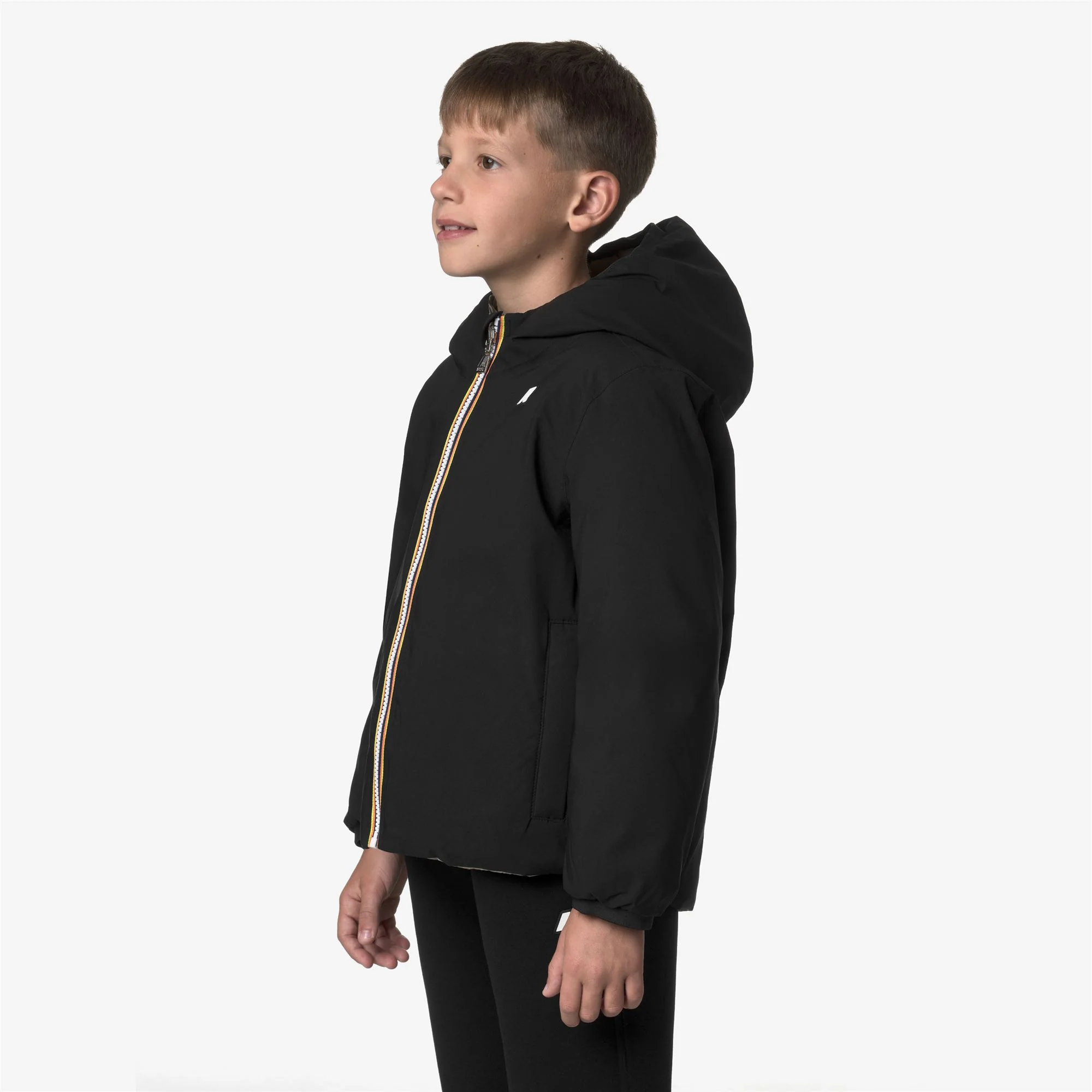 P. JACK ST THERMO REVERSIBLE - Jackets - Short - Boy - BLACK PURE-GREEN OAK - Image 5