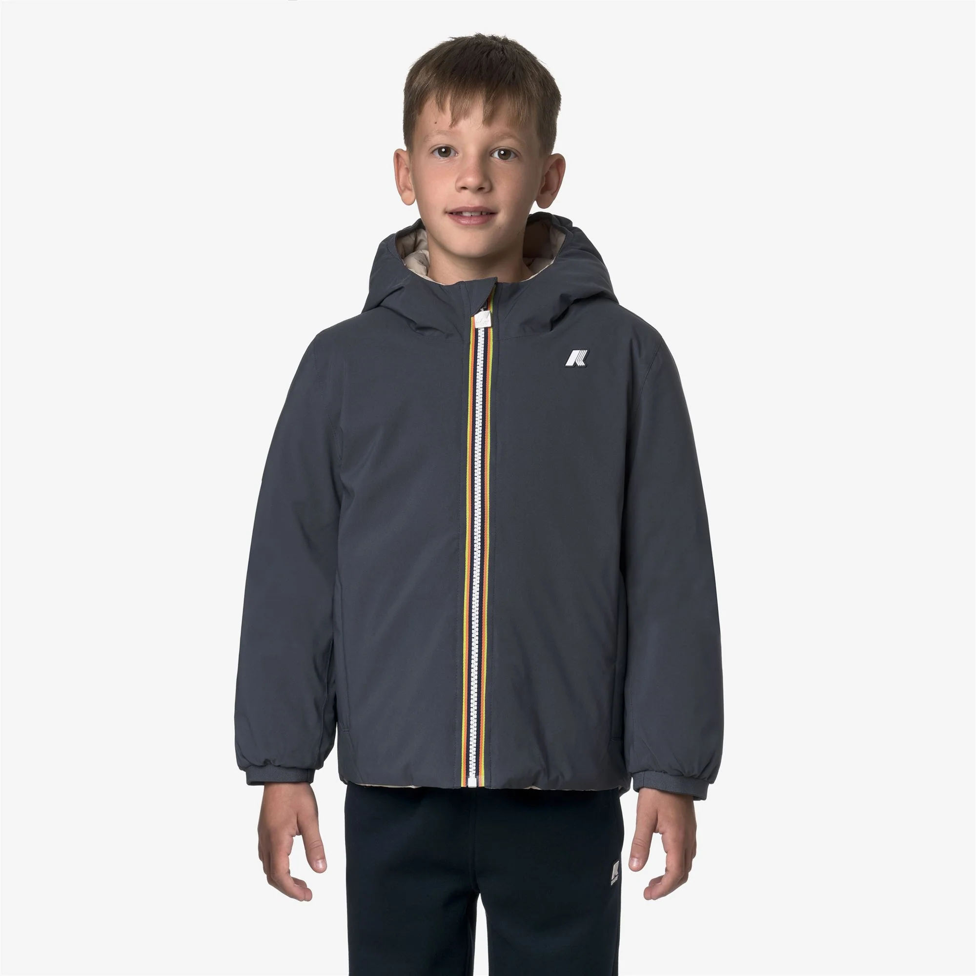 P. JACK ST THERMO REVERSIBLE - Jackets - Short - Boy - BLUE AIRFORCE-BEIGE CASHMERE - Image 4