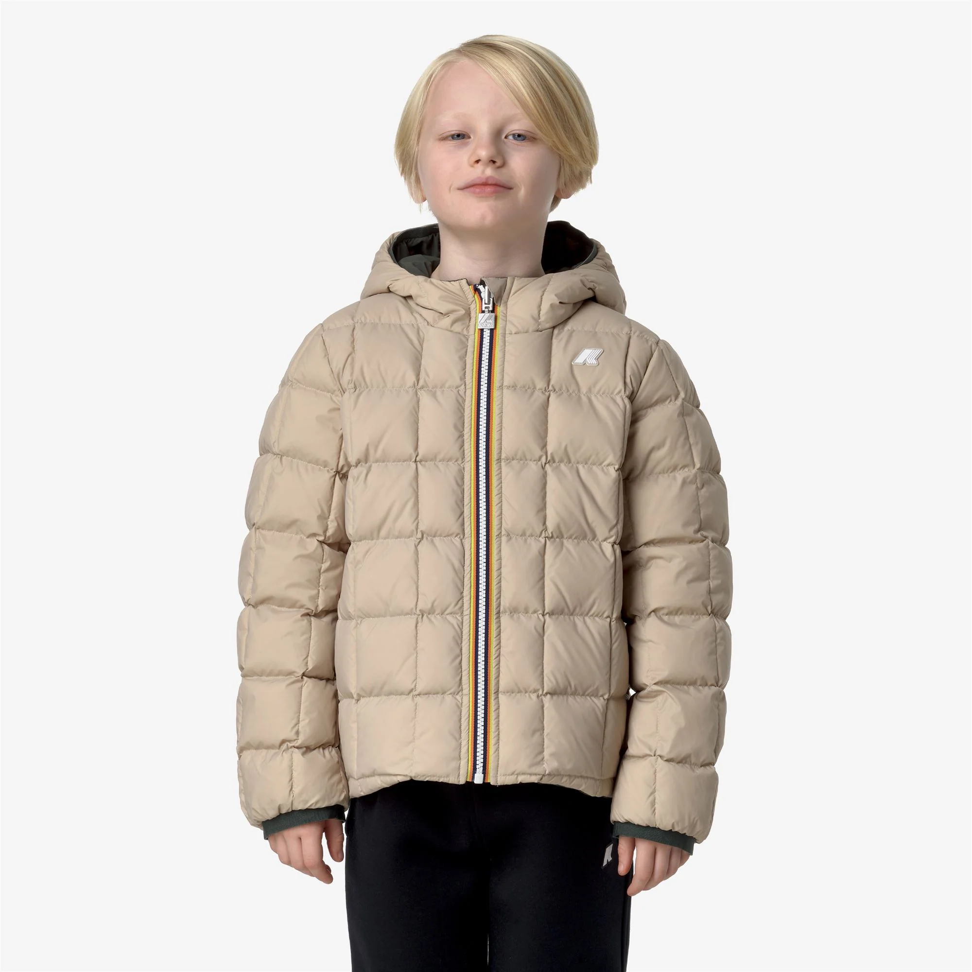 P. JACK ST THERMO REVERSIBLE - Jackets - Short - Boy - GREEN B-BEIGE G - Image 3