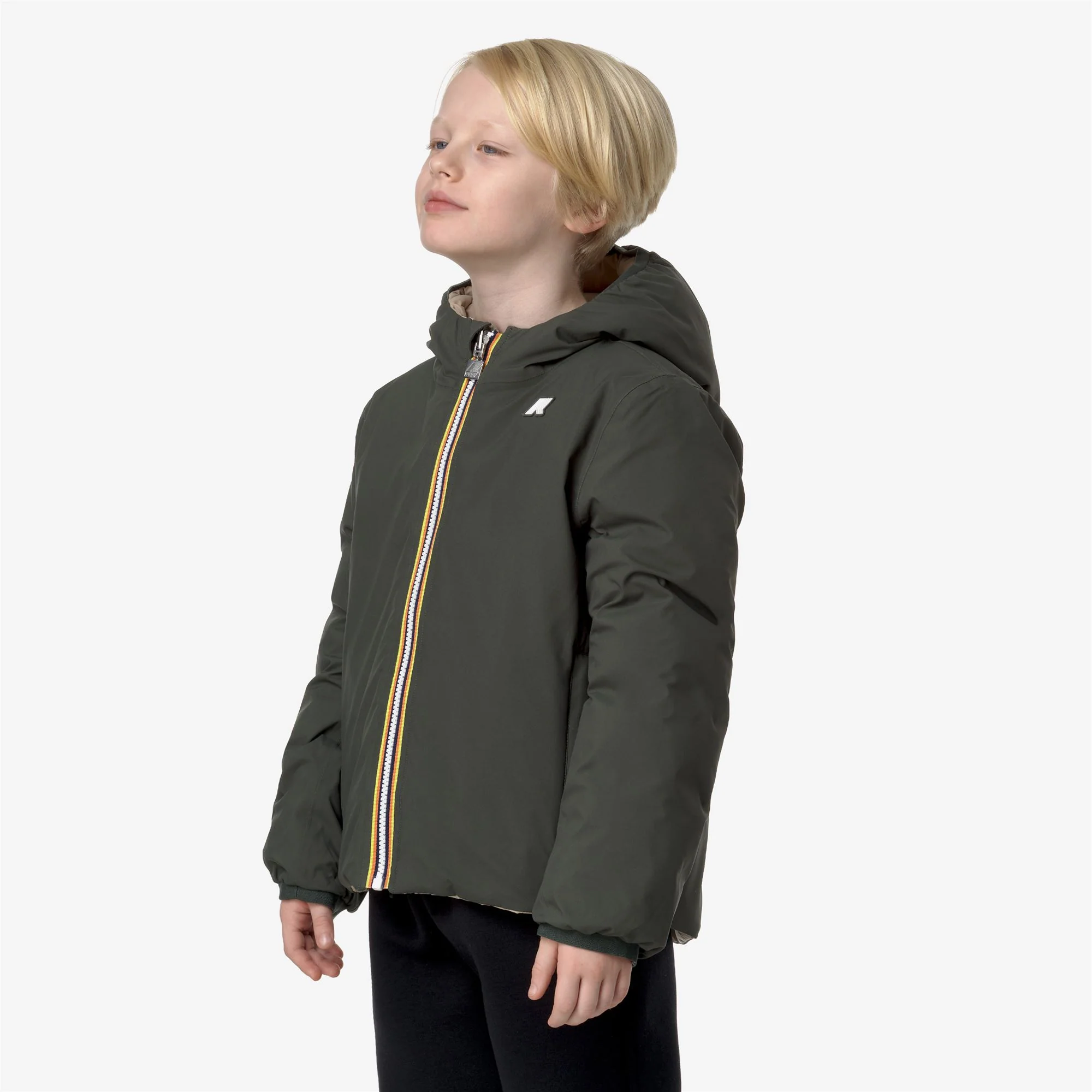 P. JACK ST THERMO REVERSIBLE - Jackets - Short - Boy - GREEN B-BEIGE G - Image 5