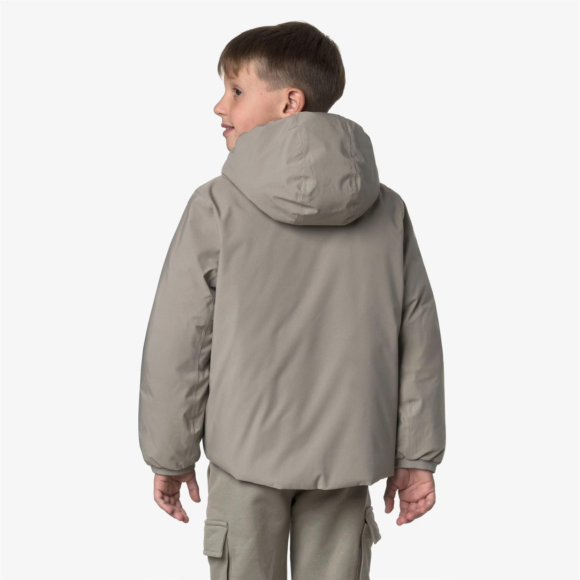 P. JACK ST THERMO REVERSIBLE - Jackets - Short - Boy - GREEN OAK-RED SYRAH - Image 6
