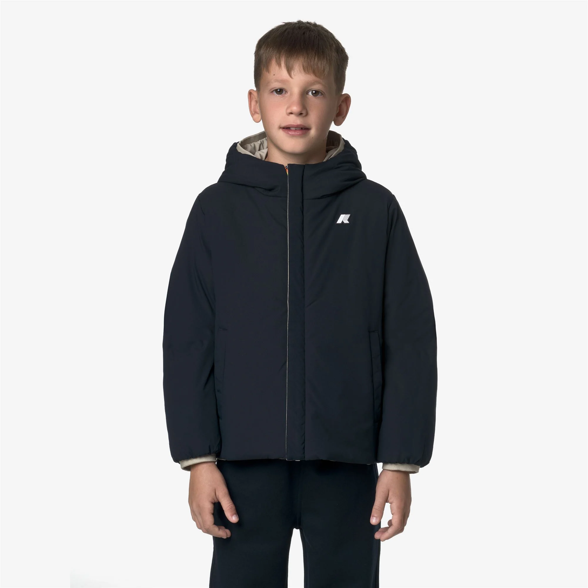 P. JACK ST WARM REVERSIBLE - Jackets - Short - Boy - BEIGE CASHMERE-BLUE DEPTH - Image 3