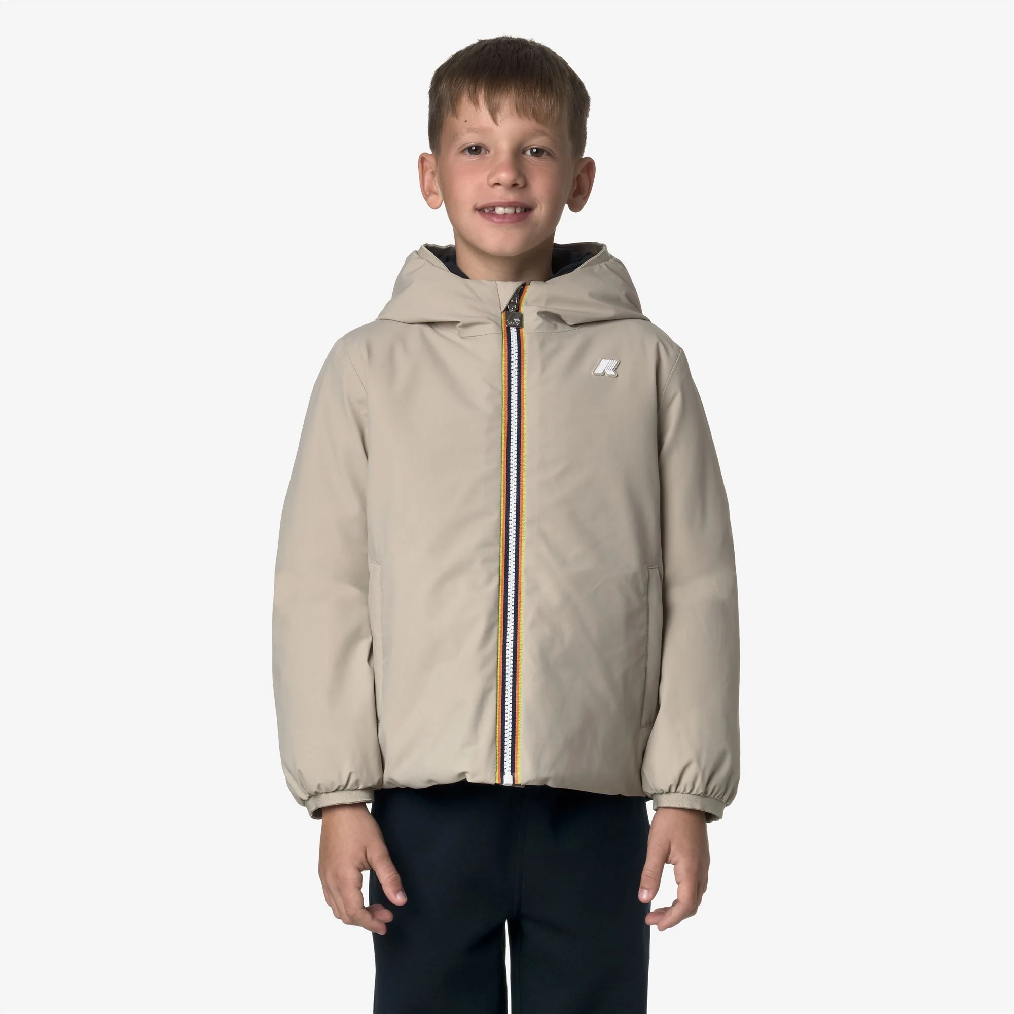 P. JACK ST WARM REVERSIBLE - Jackets - Short - Boy - BEIGE CASHMERE-BLUE DEPTH - Image 4