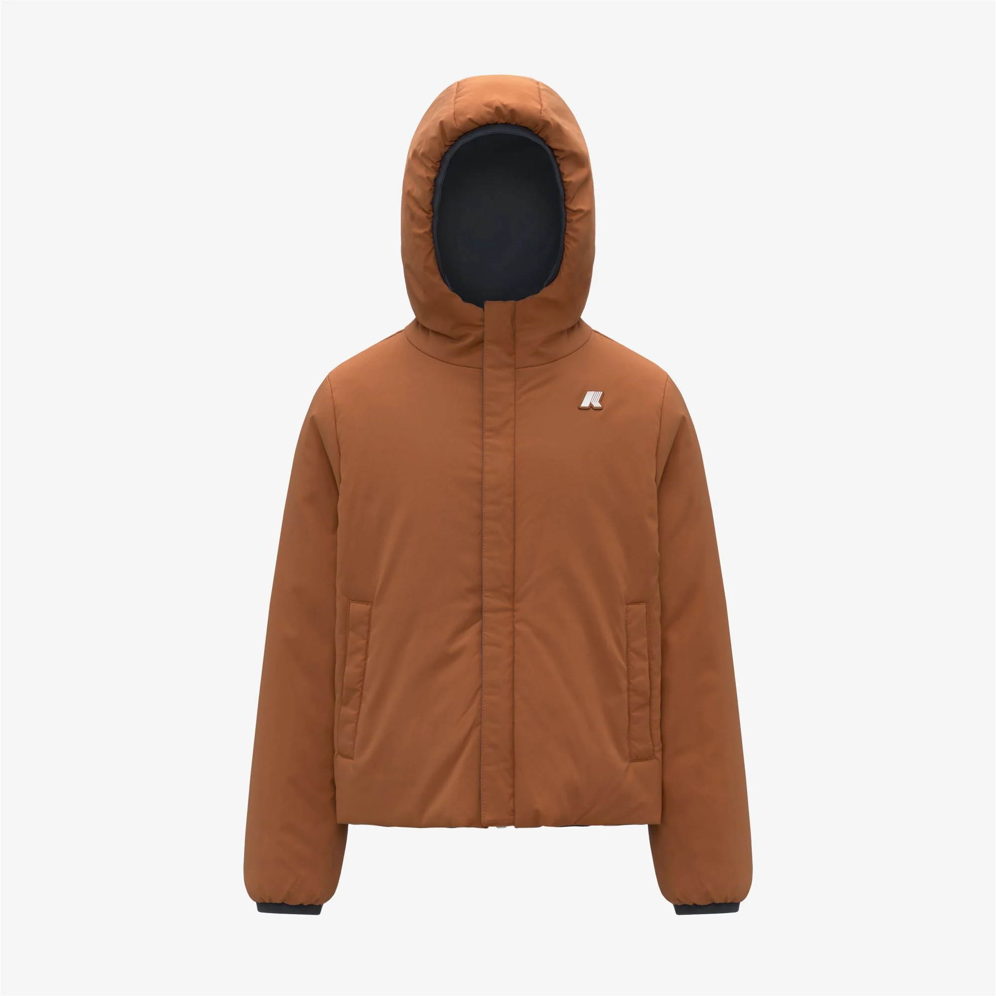 P. JACK ST WARM REVERSIBLE - Jackets - Short - Boy - BLUE AIRFORCE-ORANGE ADOBE - Image 2