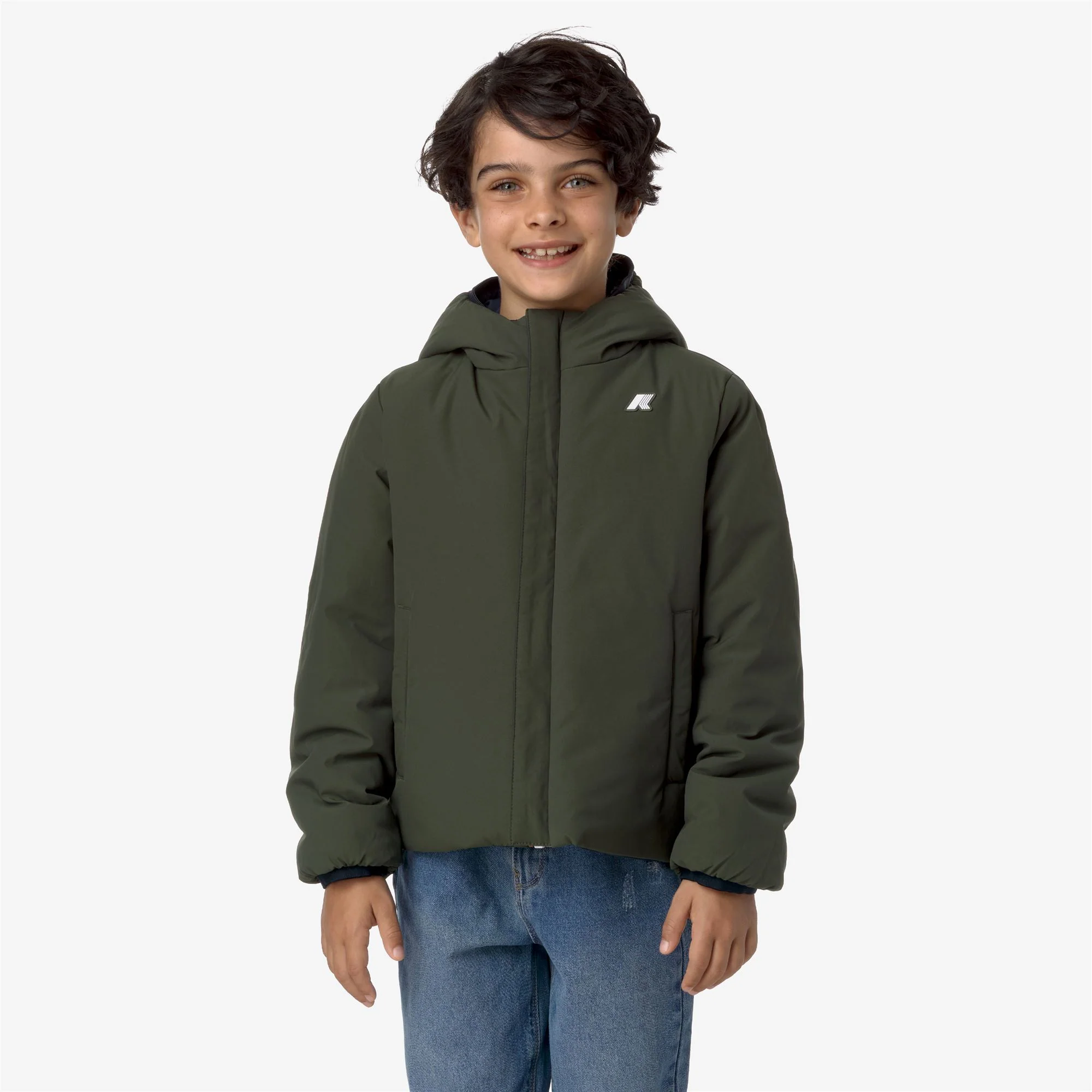 P. JACK ST WARM REVERSIBLE - Jackets - Short - Boy - BLUE D-GREEN B - Image 3