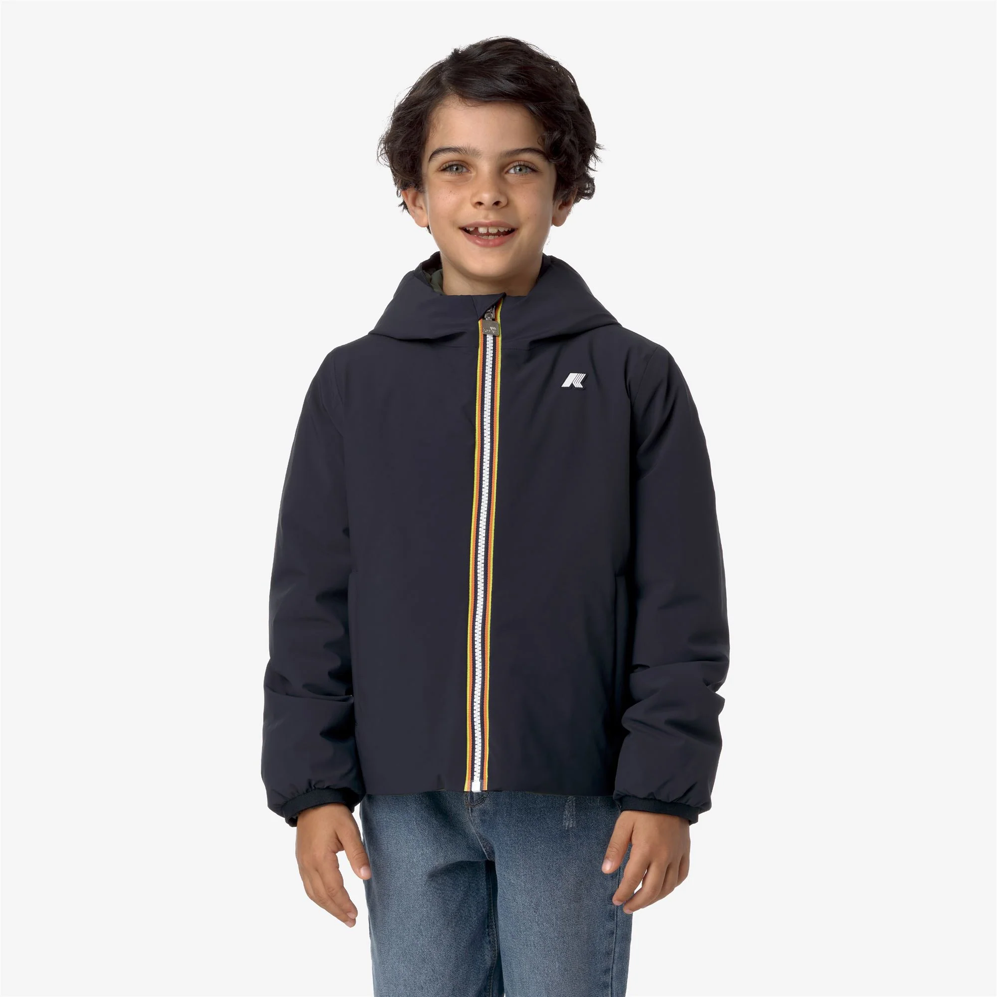 P. JACK ST WARM REVERSIBLE - Jackets - Short - Boy - BLUE D-GREEN B - Image 4