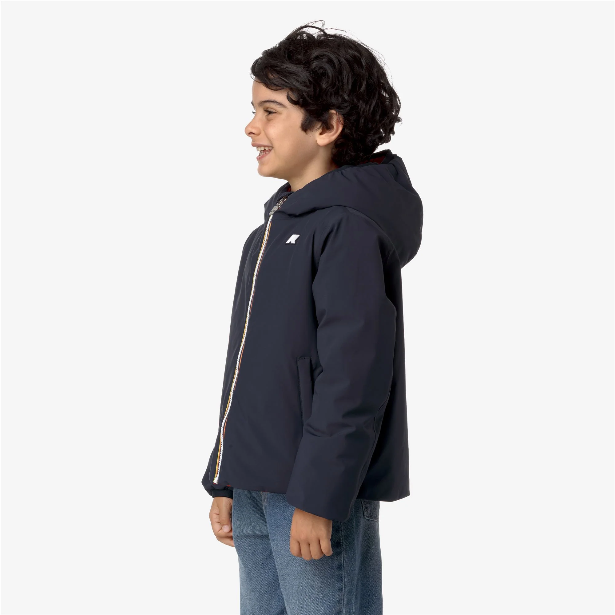 P. JACK ST WARM REVERSIBLE - Jackets - Short - Boy - BLUE DEPTH-RED POMPEIAN - Image 5