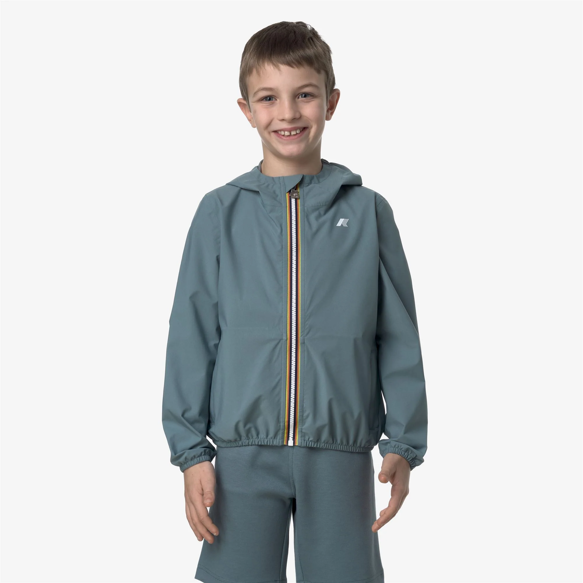 P. JACK STRETCH DOT - Jackets - Short - Boy - GREEN IRON - Image 3