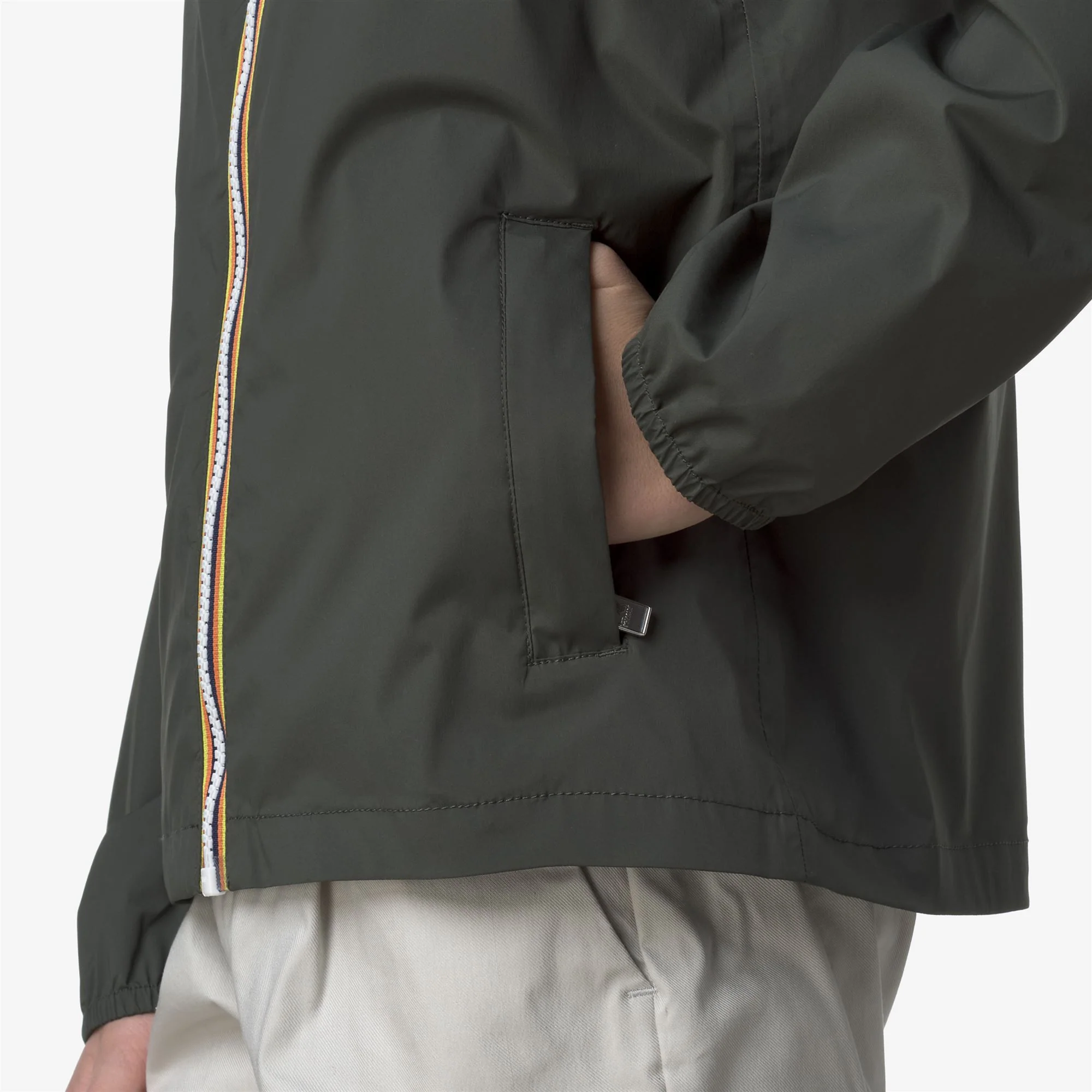 P. JACK STRETCH NYLON JERSEY - Jackets - Short - Boy - GREEN BLACKISH - Image 2