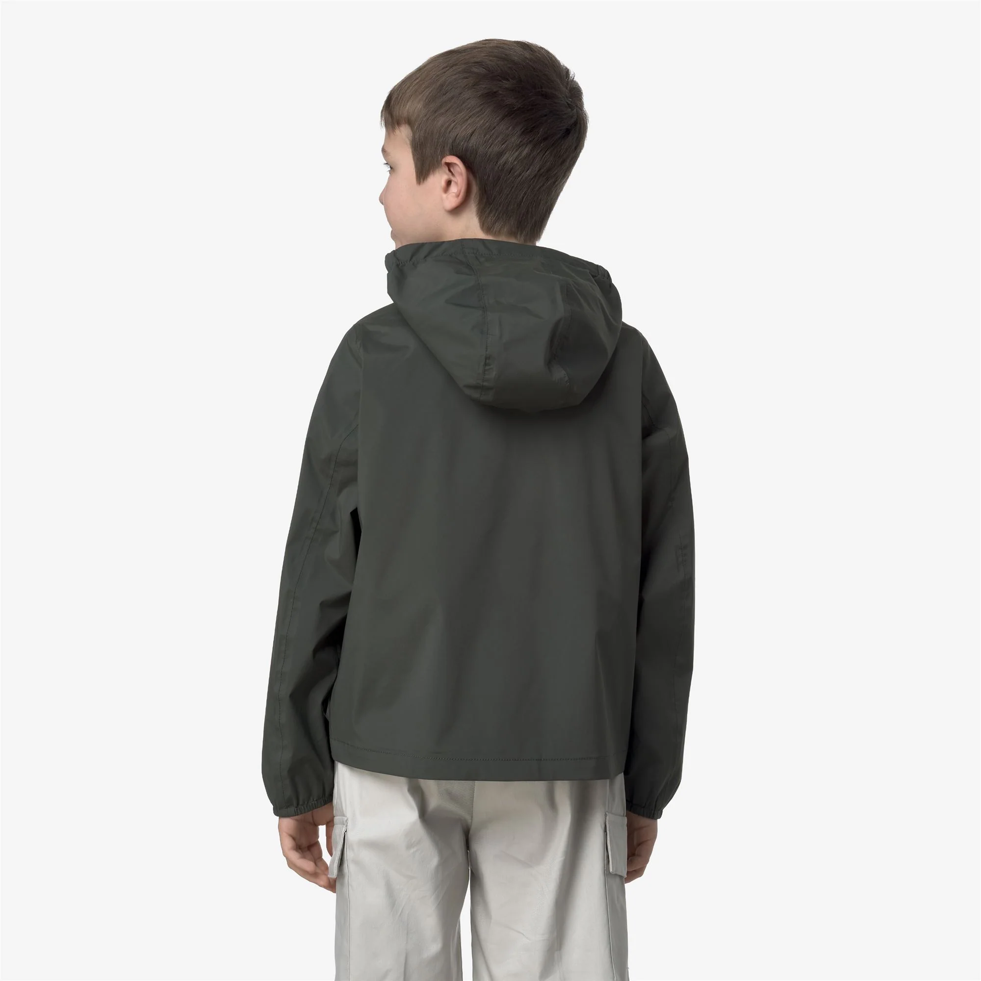 P. JACK STRETCH NYLON JERSEY - Jackets - Short - Boy - GREEN BLACKISH - Image 5