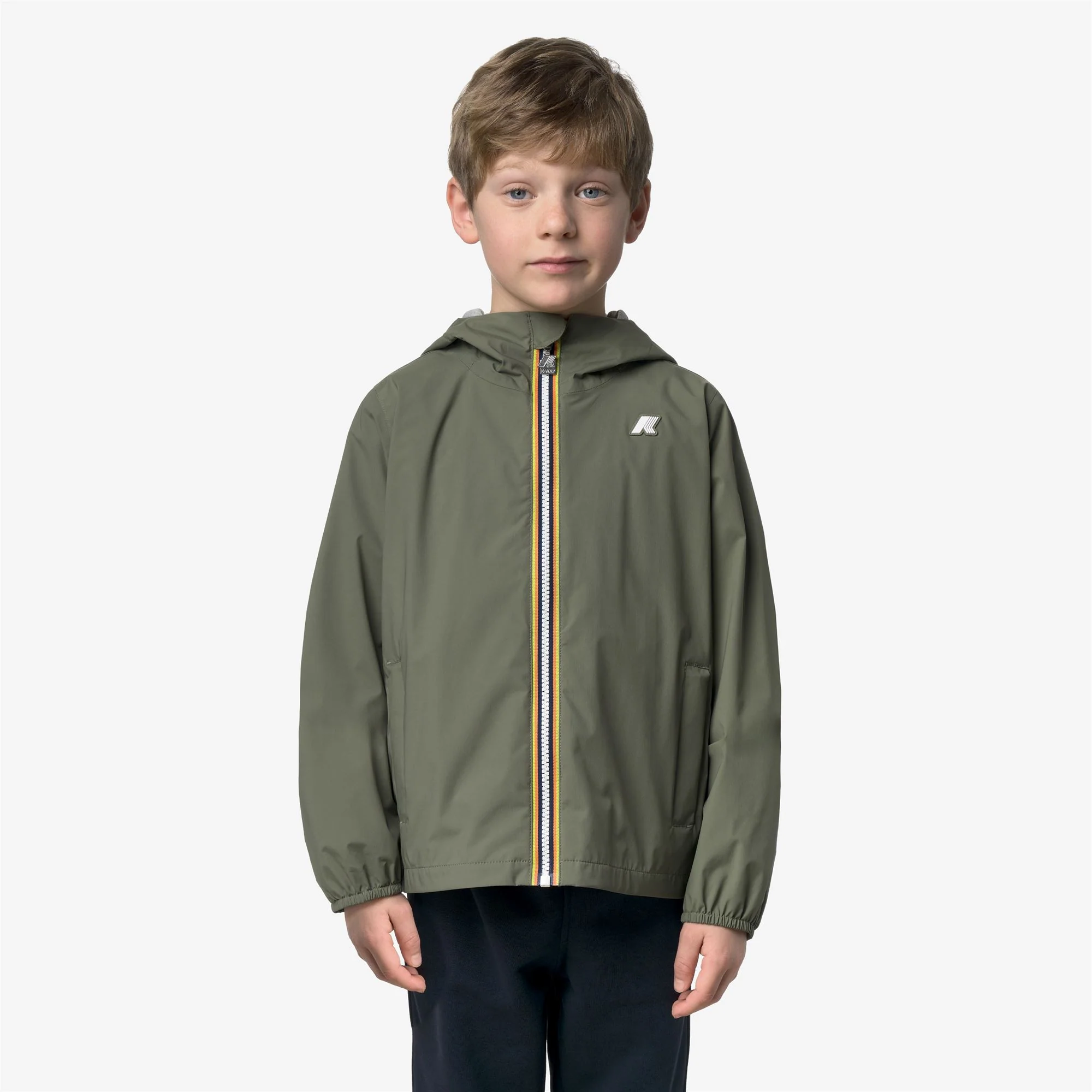 P. JACK STRETCH NYLON JERSEY - Jackets - Short - Boy - GREEN LICHEN - Image 3
