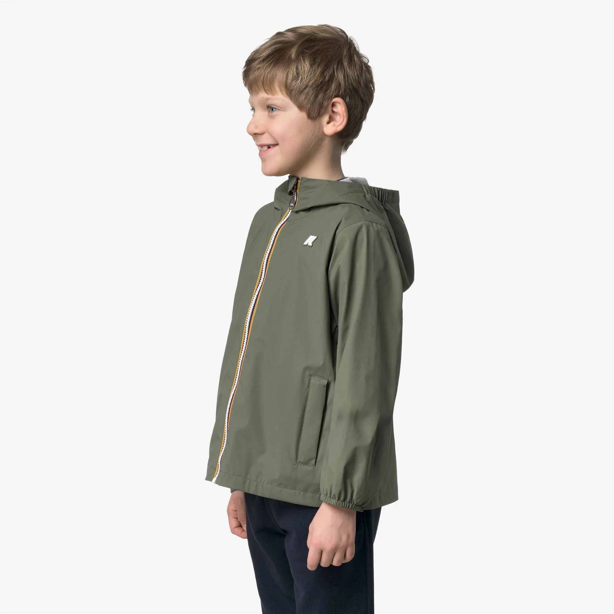 P. JACK STRETCH NYLON JERSEY - Jackets - Short - Boy - GREEN LICHEN - Image 4