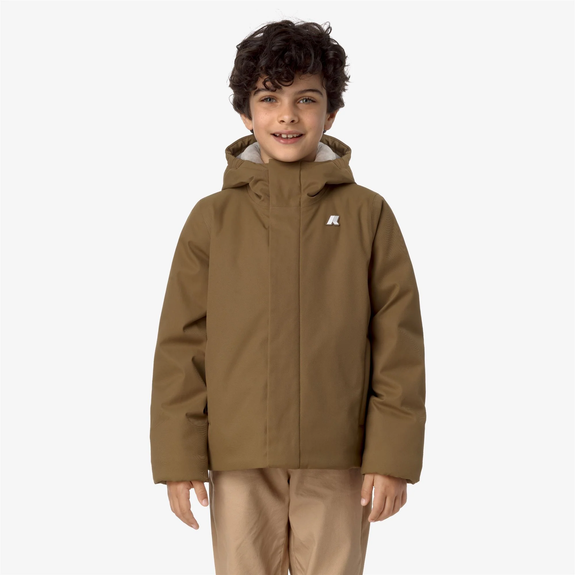 P. JACKO TWILL MARMOTTA - Jackets - Short - Boy - BROWN C-BEIGE G - Image 3