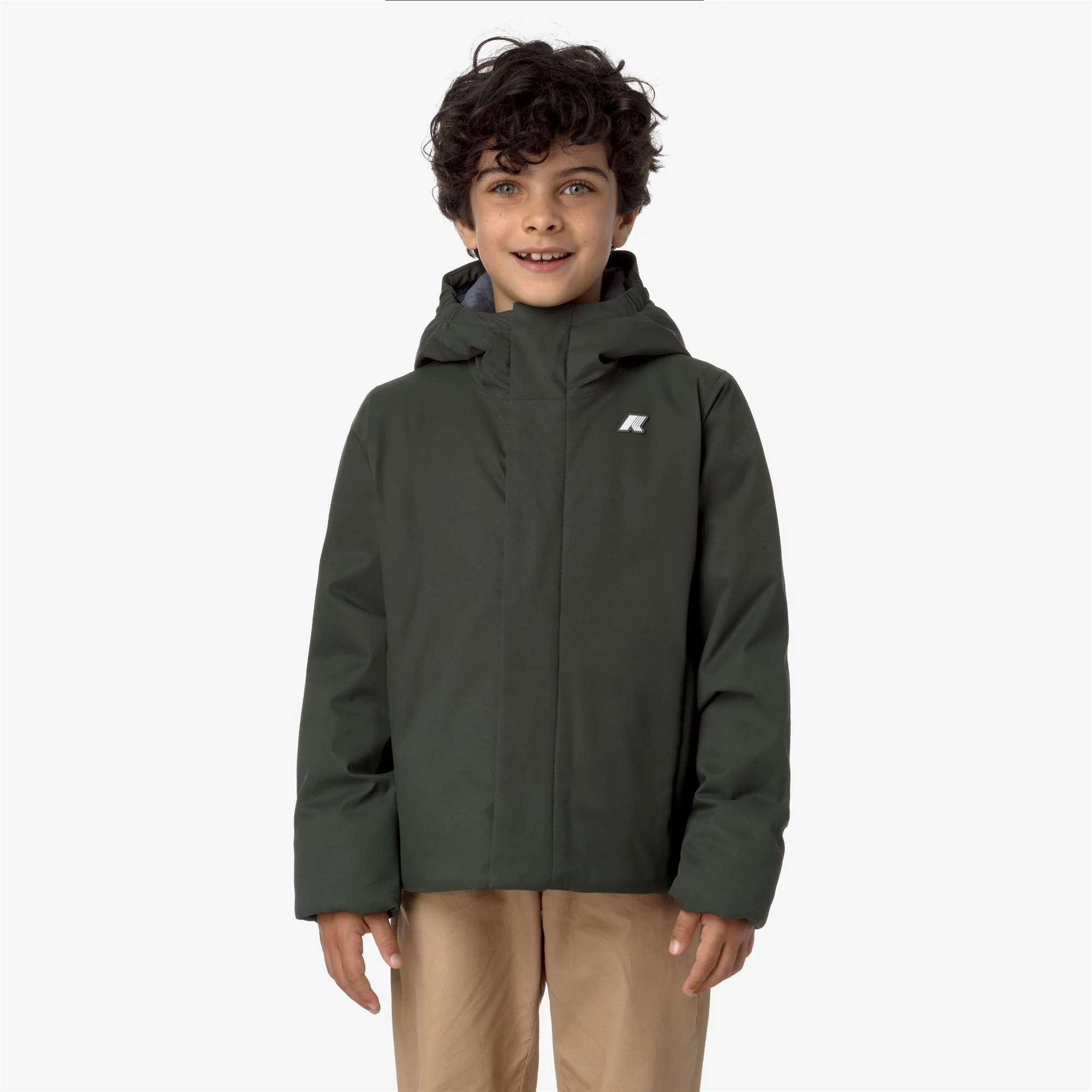 P. JACKO TWILL MARMOTTA - Jackets - Short - Boy - GREEN B-BLUE A - Image 3