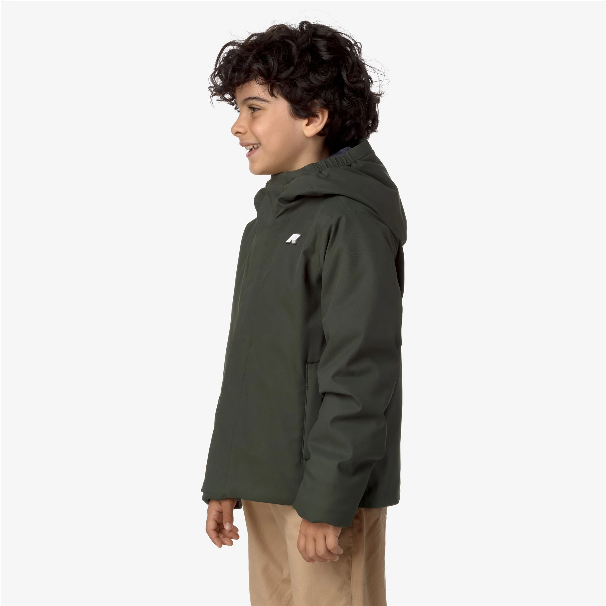 P. JACKO TWILL MARMOTTA - Jackets - Short - Boy - GREEN B-BLUE A - Image 4