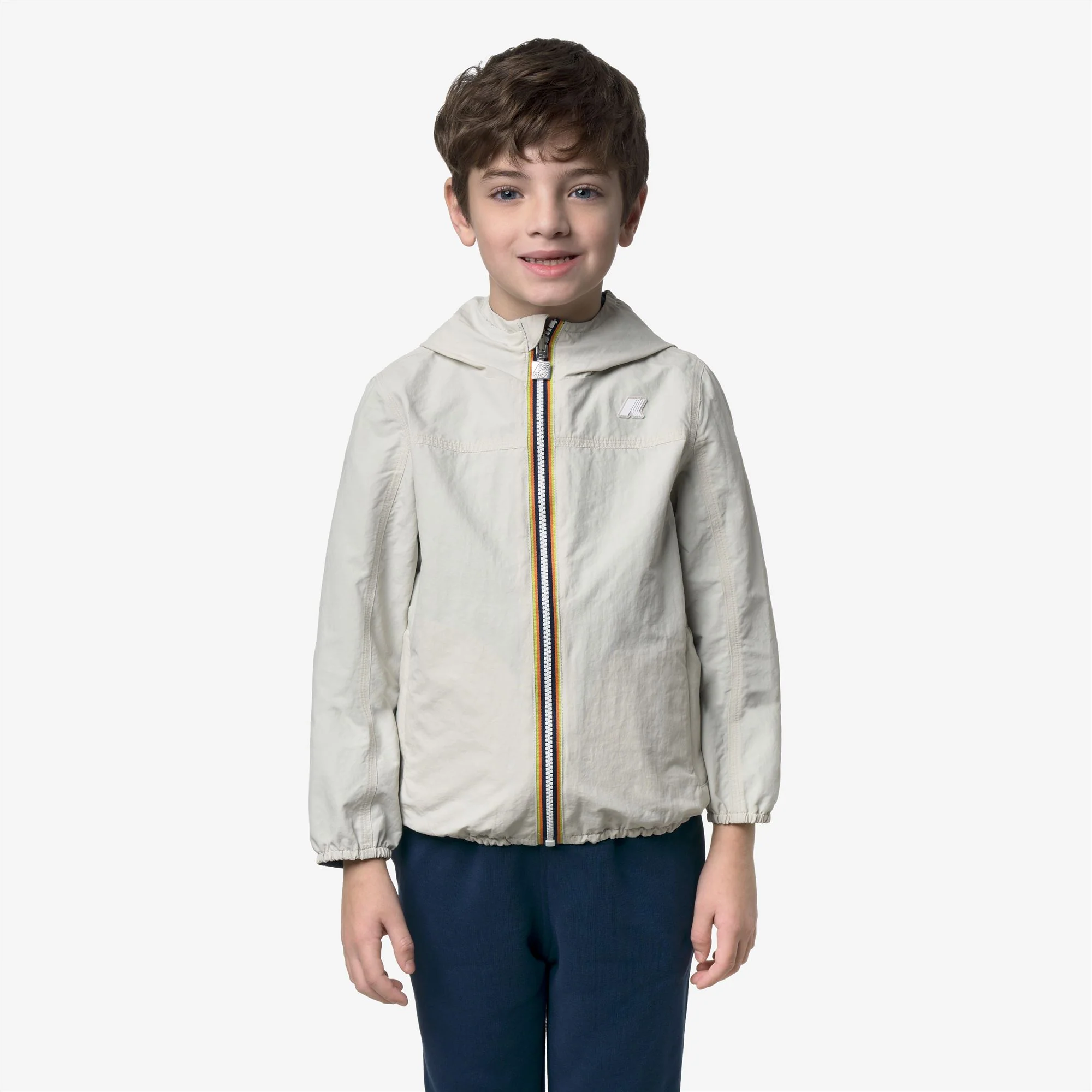 P. JAKE COTTON  REVERSIBLE - Jackets - Short - Boy - BEIGE LT-BLUE INSIGNIA - Image 4