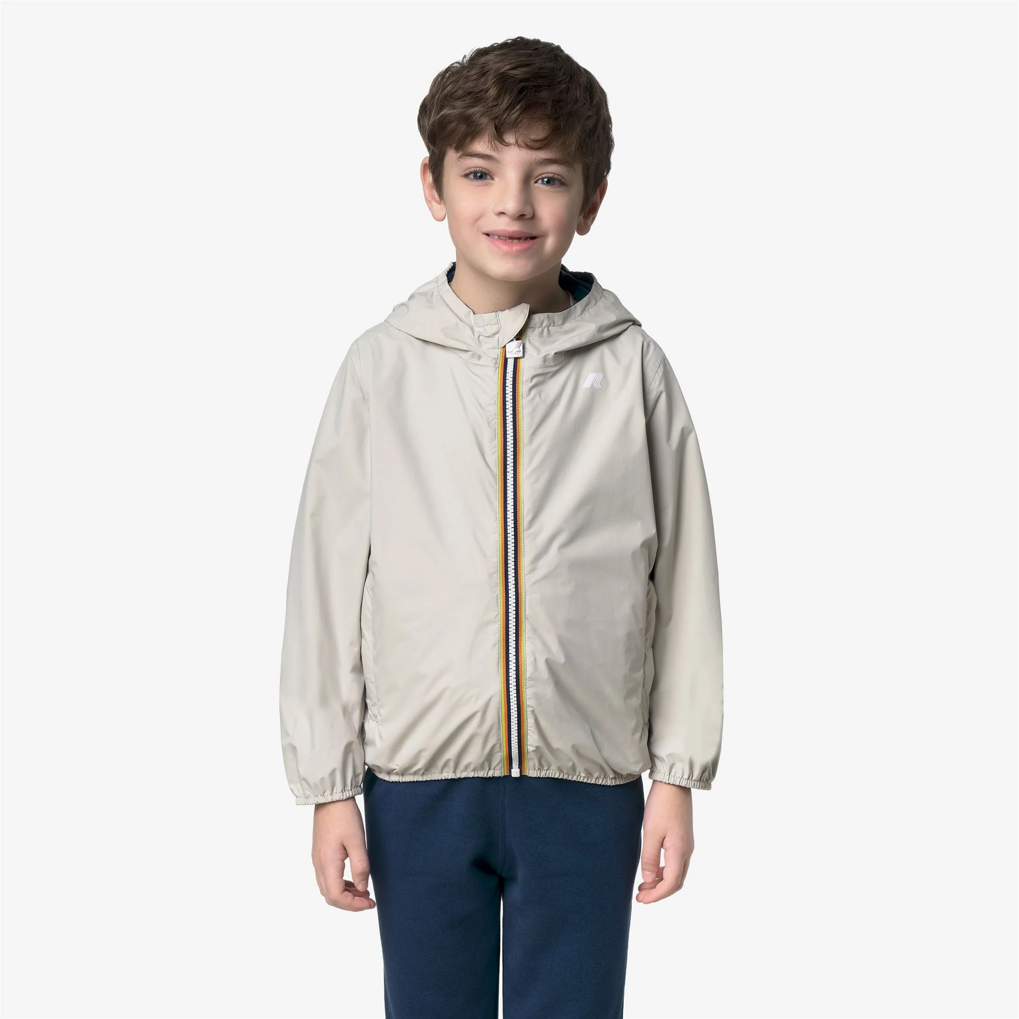 P. JAKE PLUS.2 REVERSIBLE - Jackets - Short - Boy - BEIGE LT-BLUE INSIGNIA - Image 4