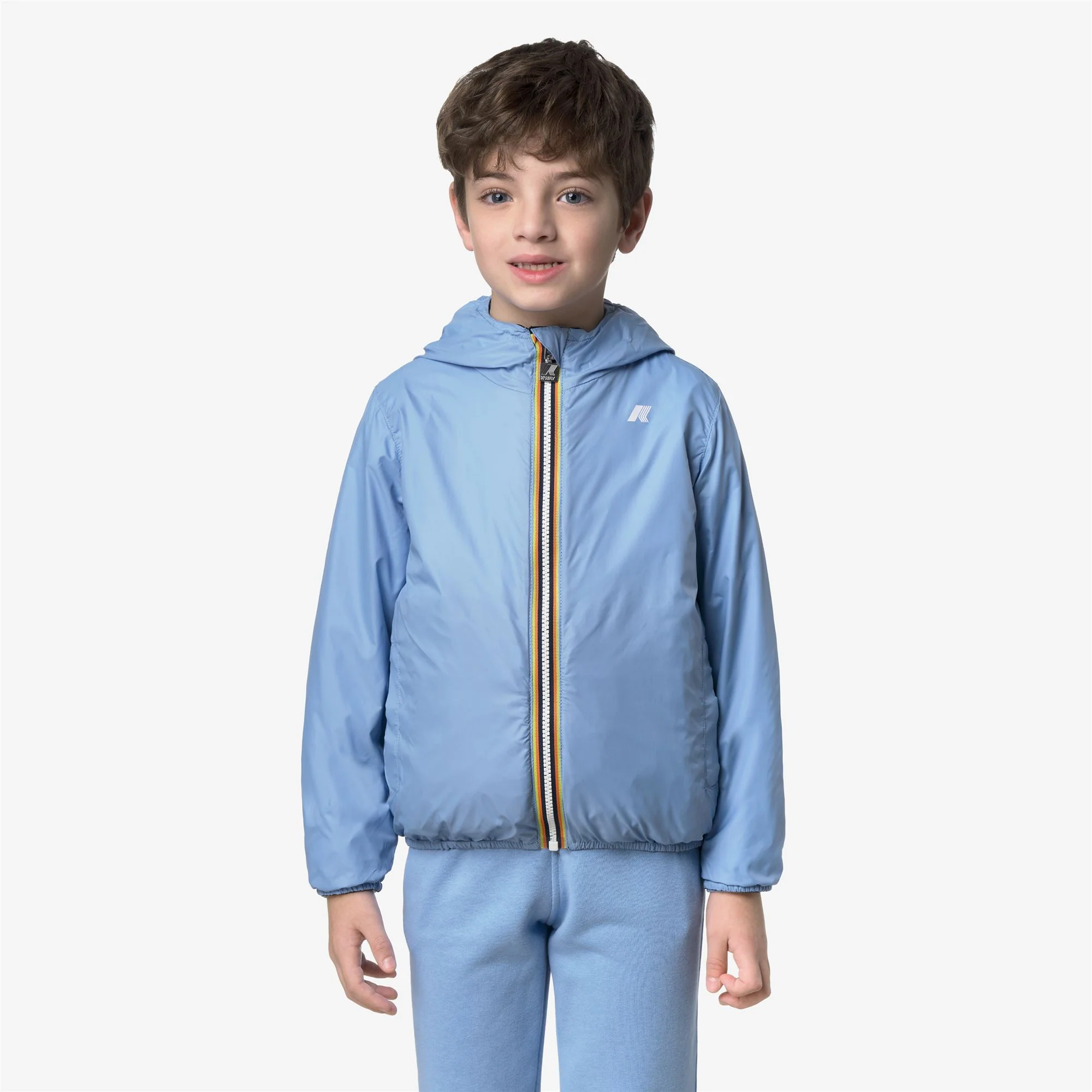 P. JAKE PLUS.2 REVERSIBLE - Jackets - Short - Boy - BLACK PURE-BLUE CIELO - Image 4
