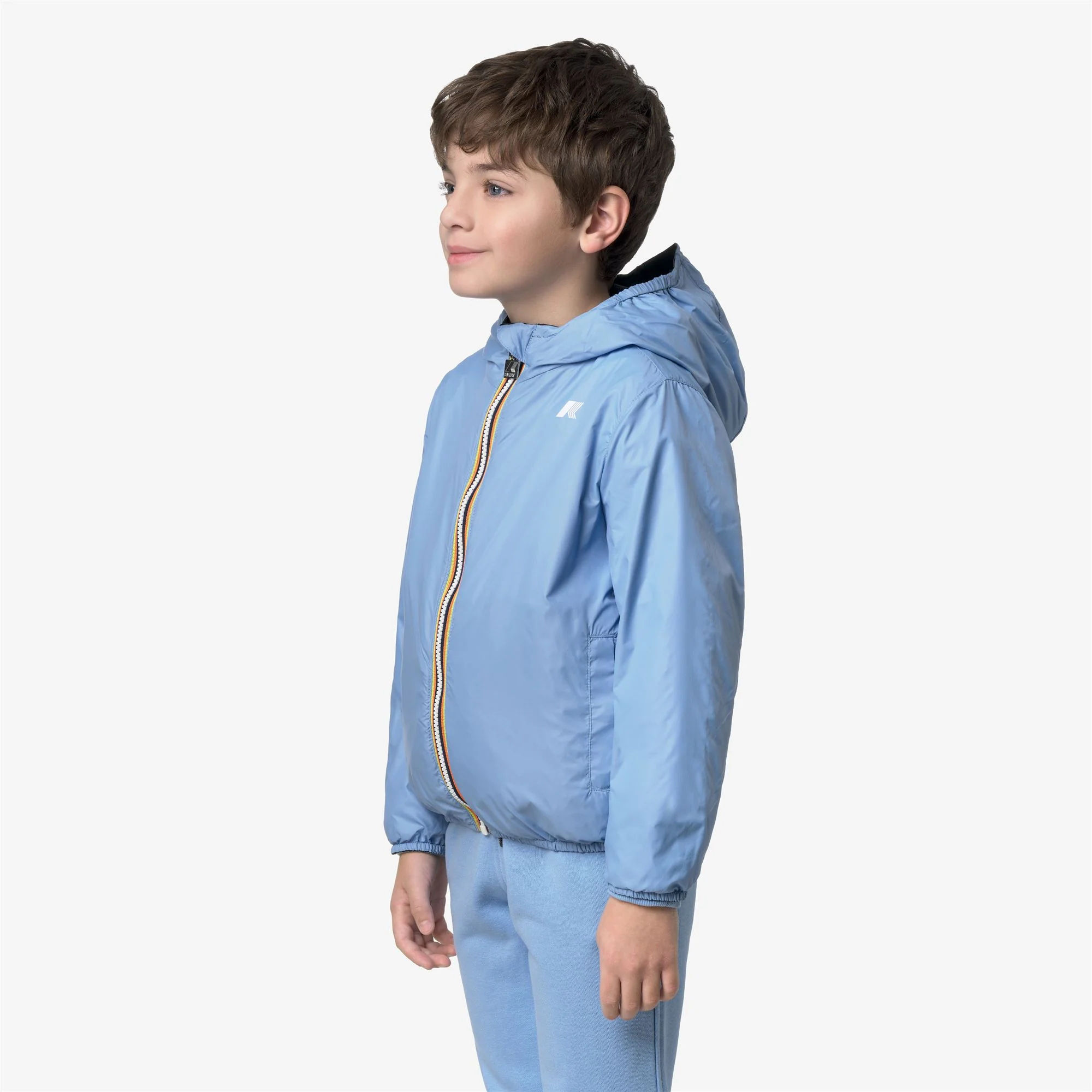 P. JAKE PLUS.2 REVERSIBLE - Jackets - Short - Boy - BLACK PURE-BLUE CIELO - Image 5