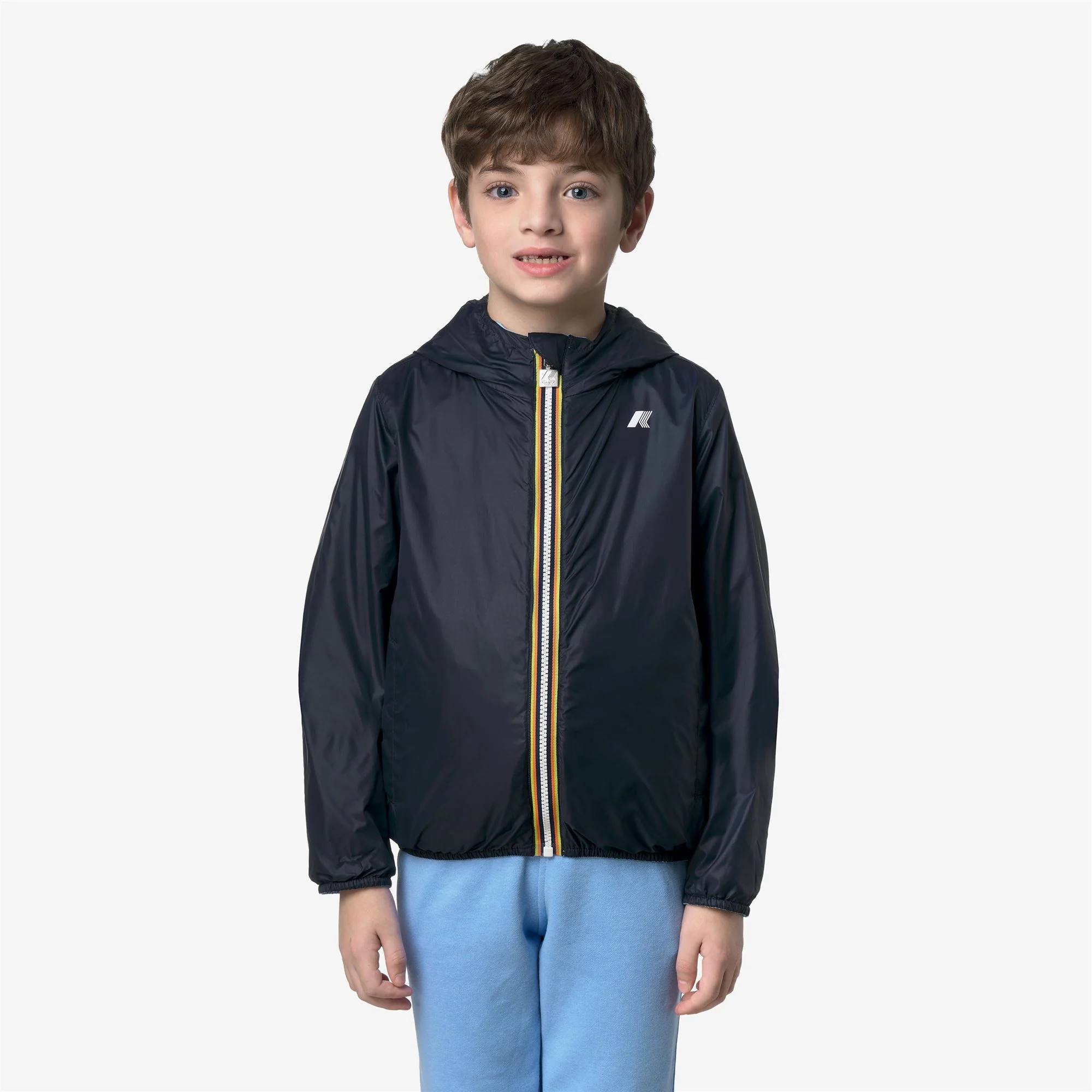 P. JAKE PLUS.2 REVERSIBLE - Jackets - Short - Boy - BLUE CIELO-BLUE DEPTH - Image 3