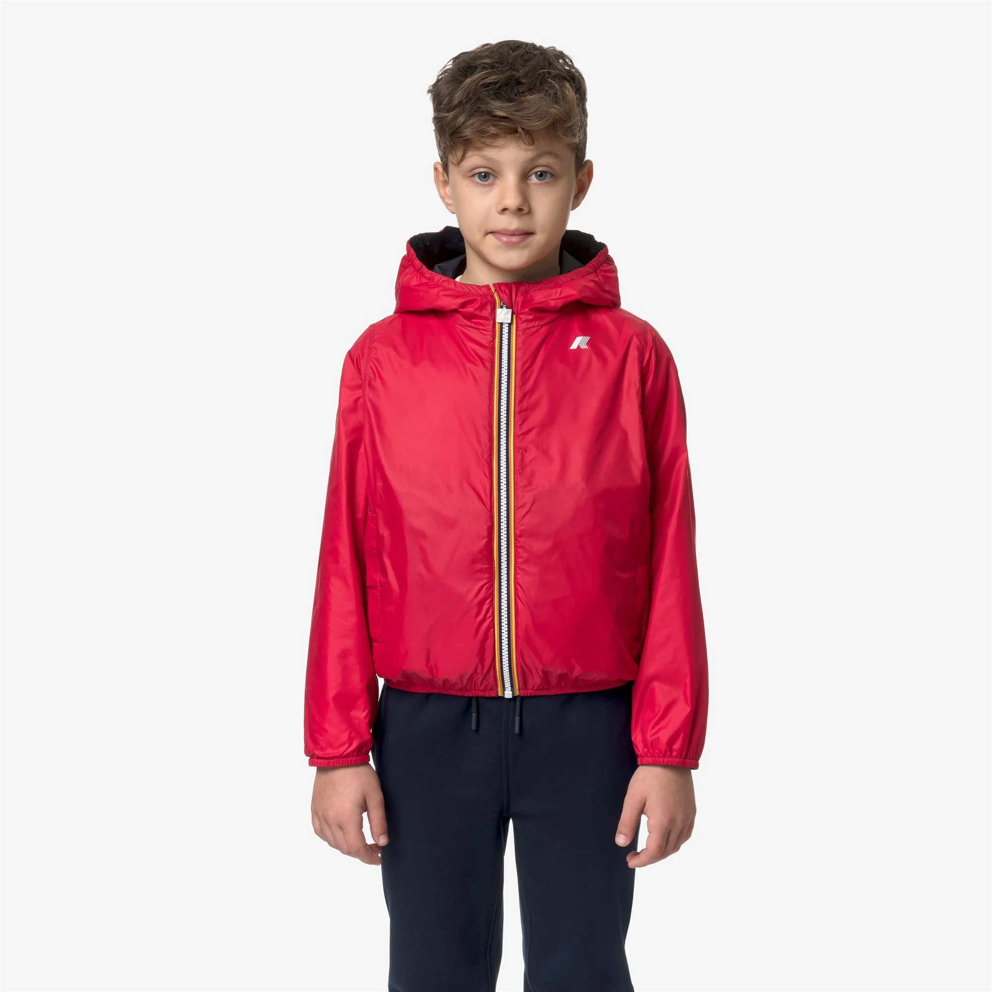 P. JAKE PLUS.2 REVERSIBLE - Jackets - Short - Boy - BLUE DEPTH-RED - Image 3