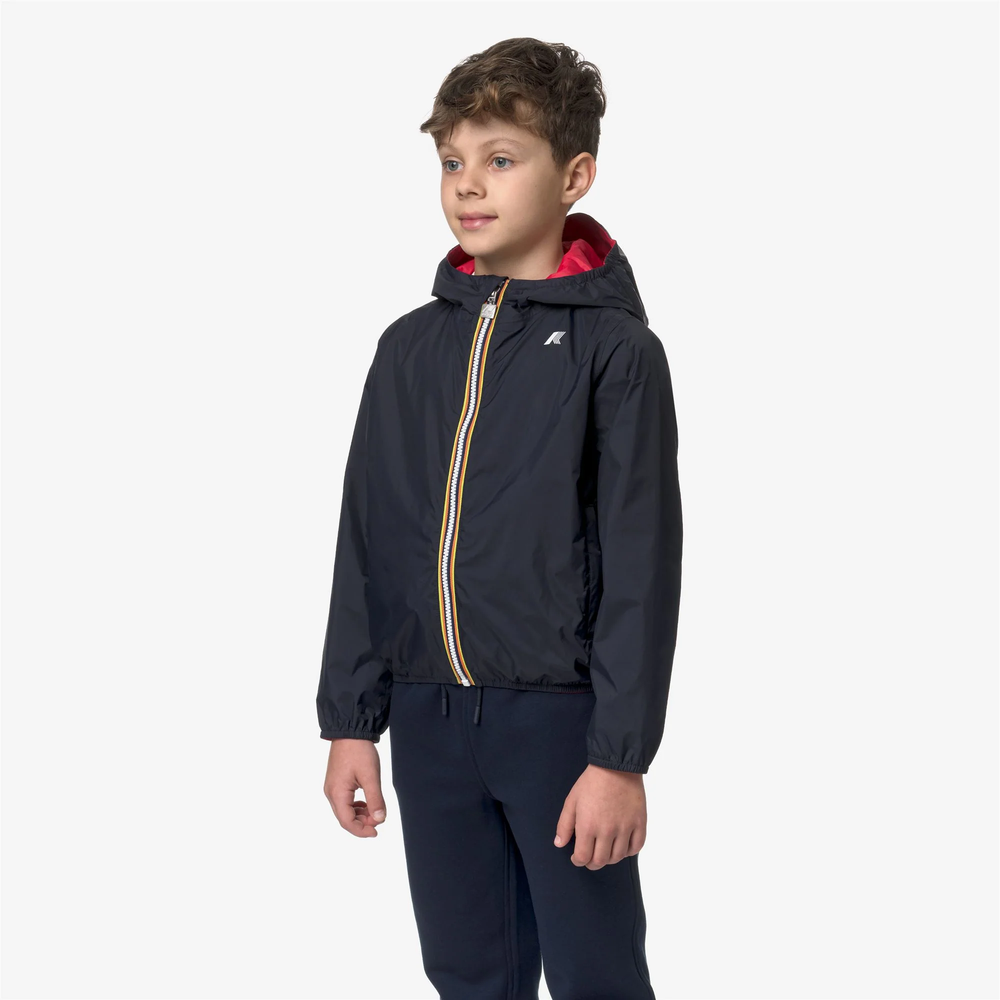 P. JAKE PLUS.2 REVERSIBLE - Jackets - Short - Boy - BLUE DEPTH-RED - Image 5