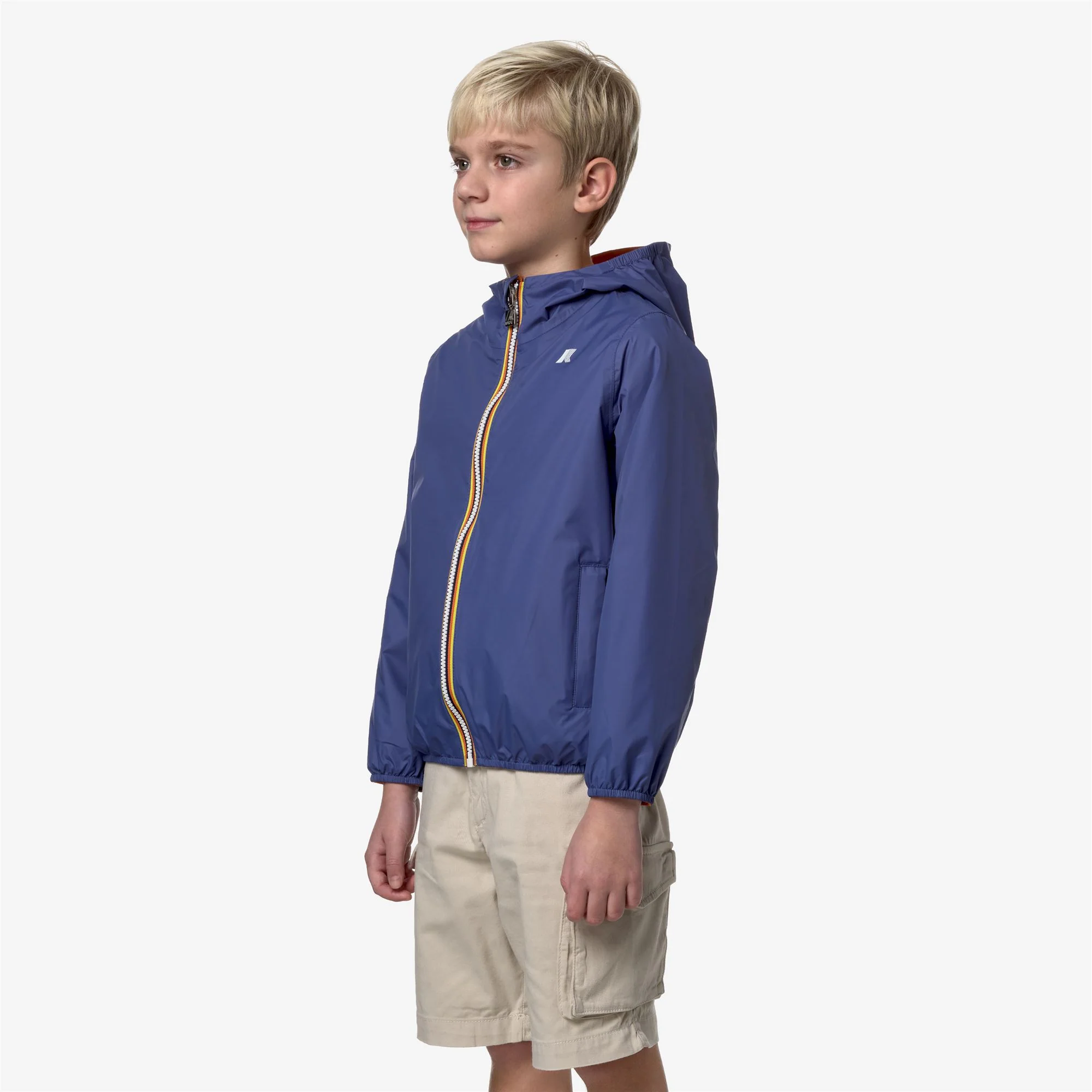 P. JAKE PLUS.2 REVERSIBLE - Jackets - Short - Boy - BLUE FIORD-ORANGE MD - Image 5
