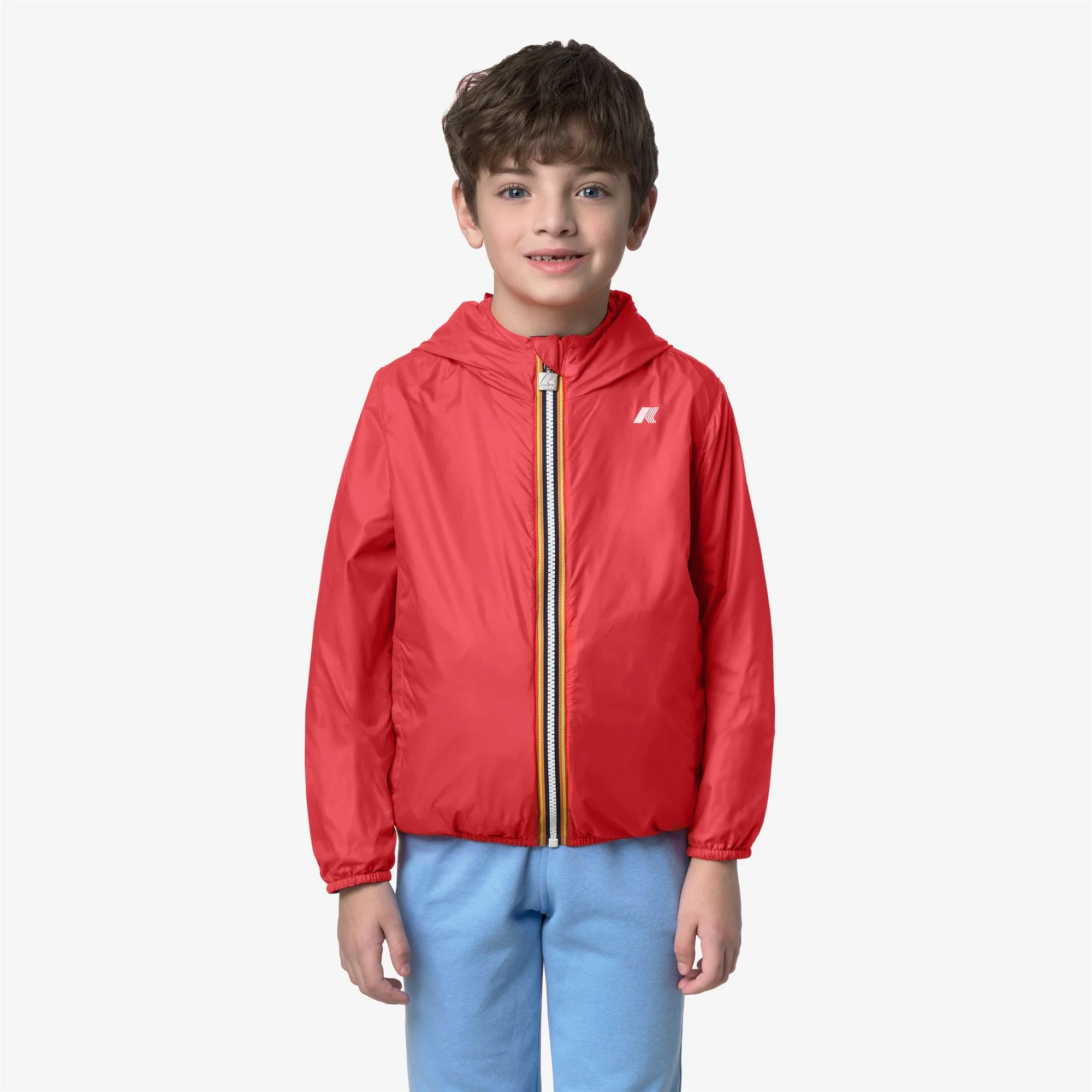 P. JAKE PLUS.2 REVERSIBLE - Jackets - Short - Boy - BLUE INSIGNIA-RED POPPY - Image 3