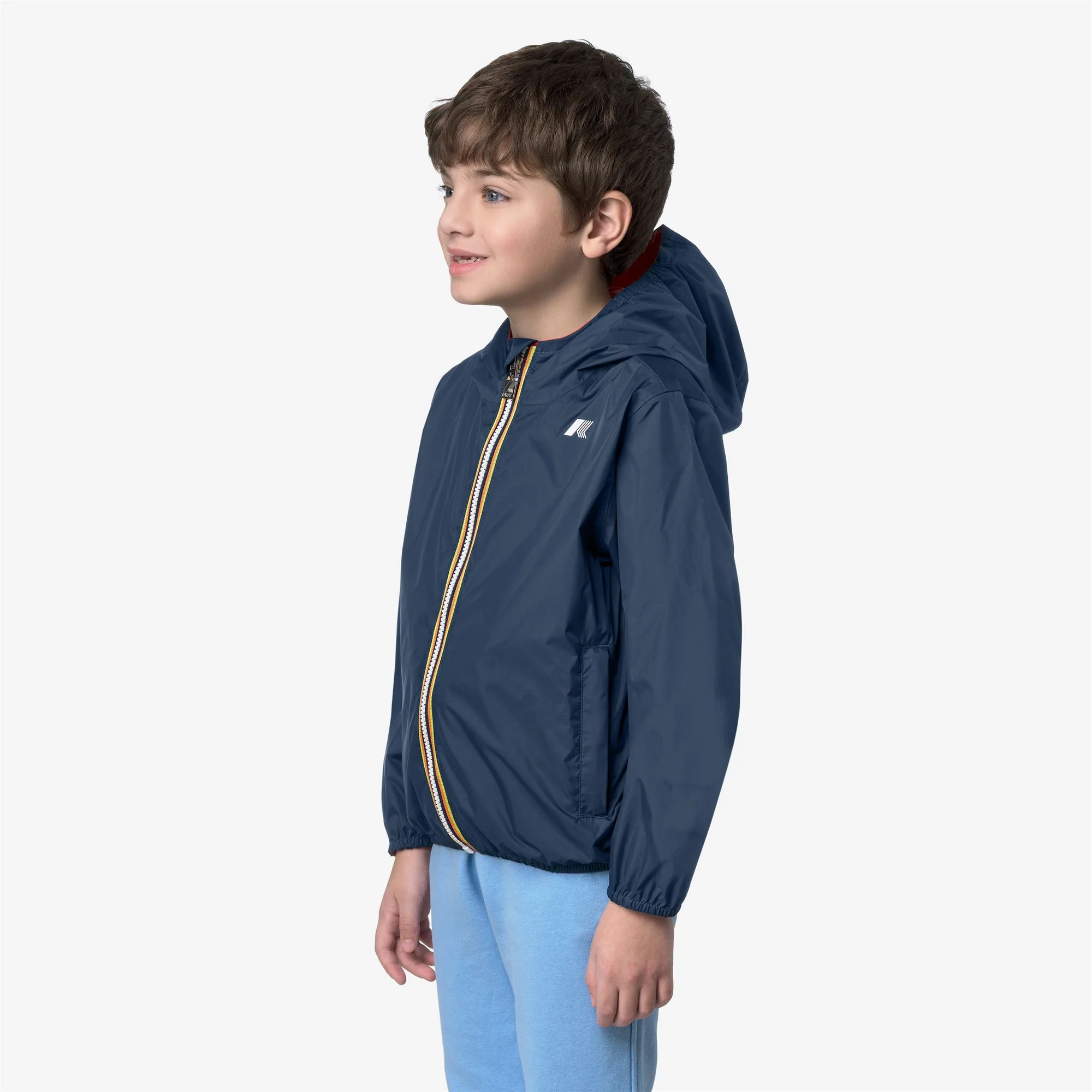 P. JAKE PLUS.2 REVERSIBLE - Jackets - Short - Boy - BLUE INSIGNIA-RED POPPY - Image 5