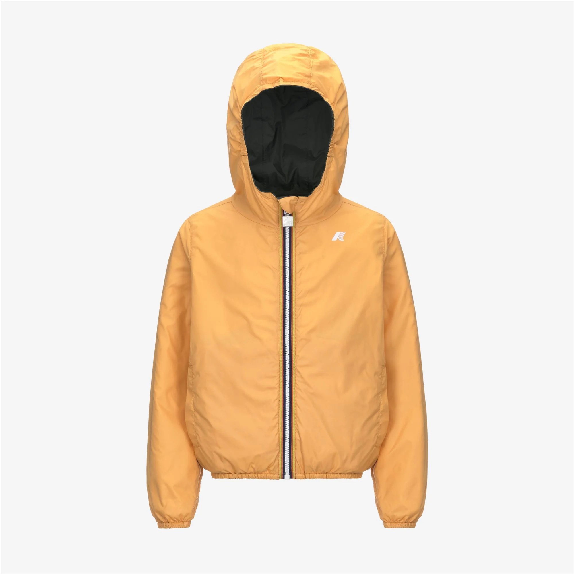 P. JAKE PLUS.2 REVERSIBLE - Jackets - Short - Boy - GREEN BLACKISH-ORANGE AMBER - Image 2