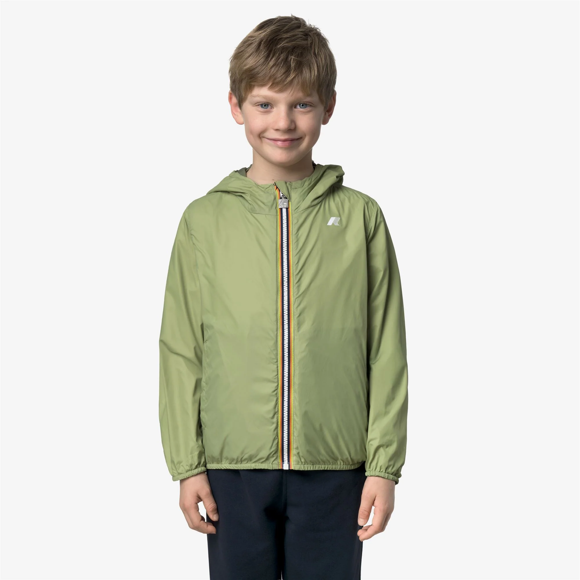 P. JAKE PLUS.2 REVERSIBLE - Jackets - Short - Boy - GREEN-LIME JACQUARD - Image 3