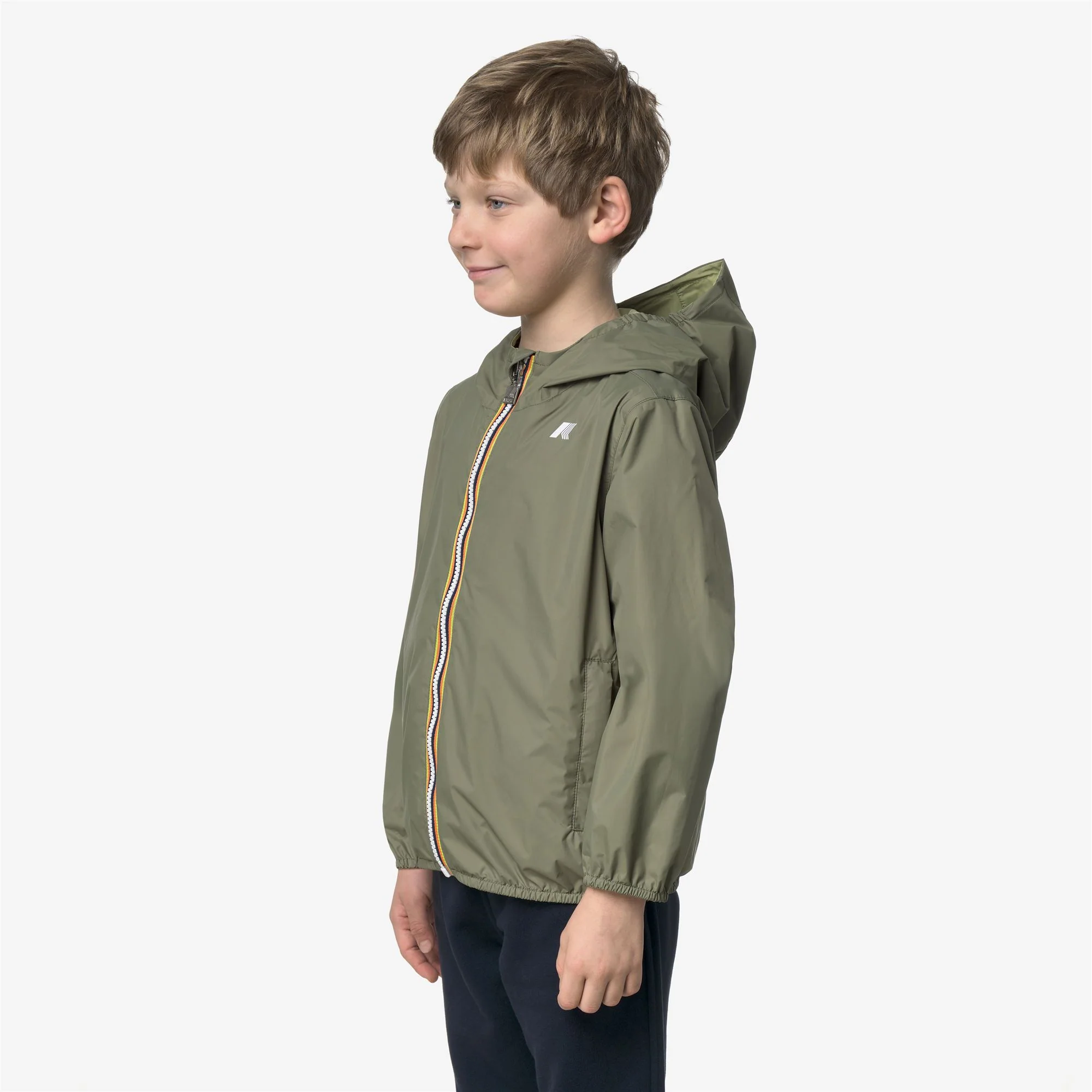 P. JAKE PLUS.2 REVERSIBLE - Jackets - Short - Boy - GREEN-LIME JACQUARD - Image 5