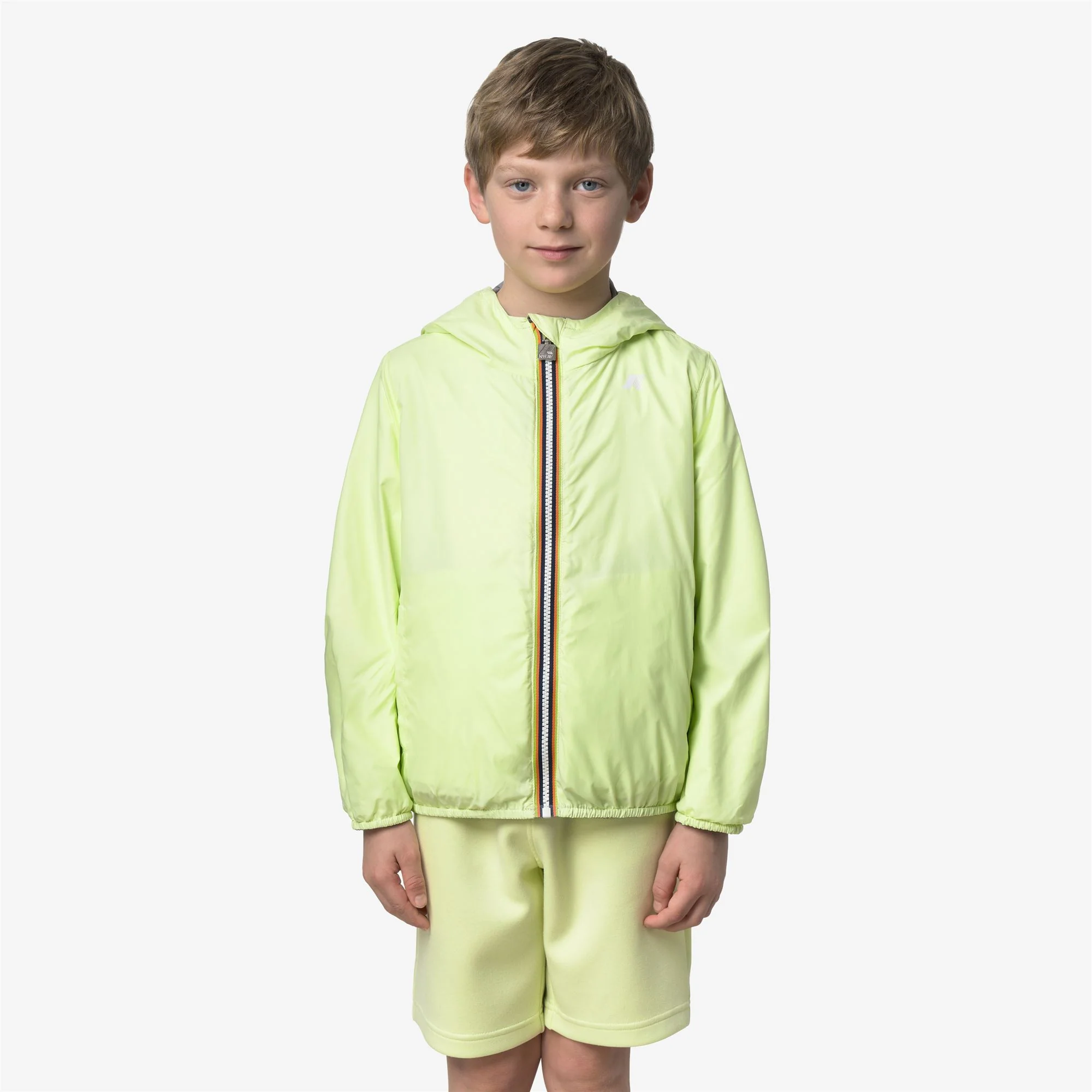 P. JAKE PLUS.2 REVERSIBLE - Jackets - Short - Boy - GREY FROST-YELLOW LIME - Image 3