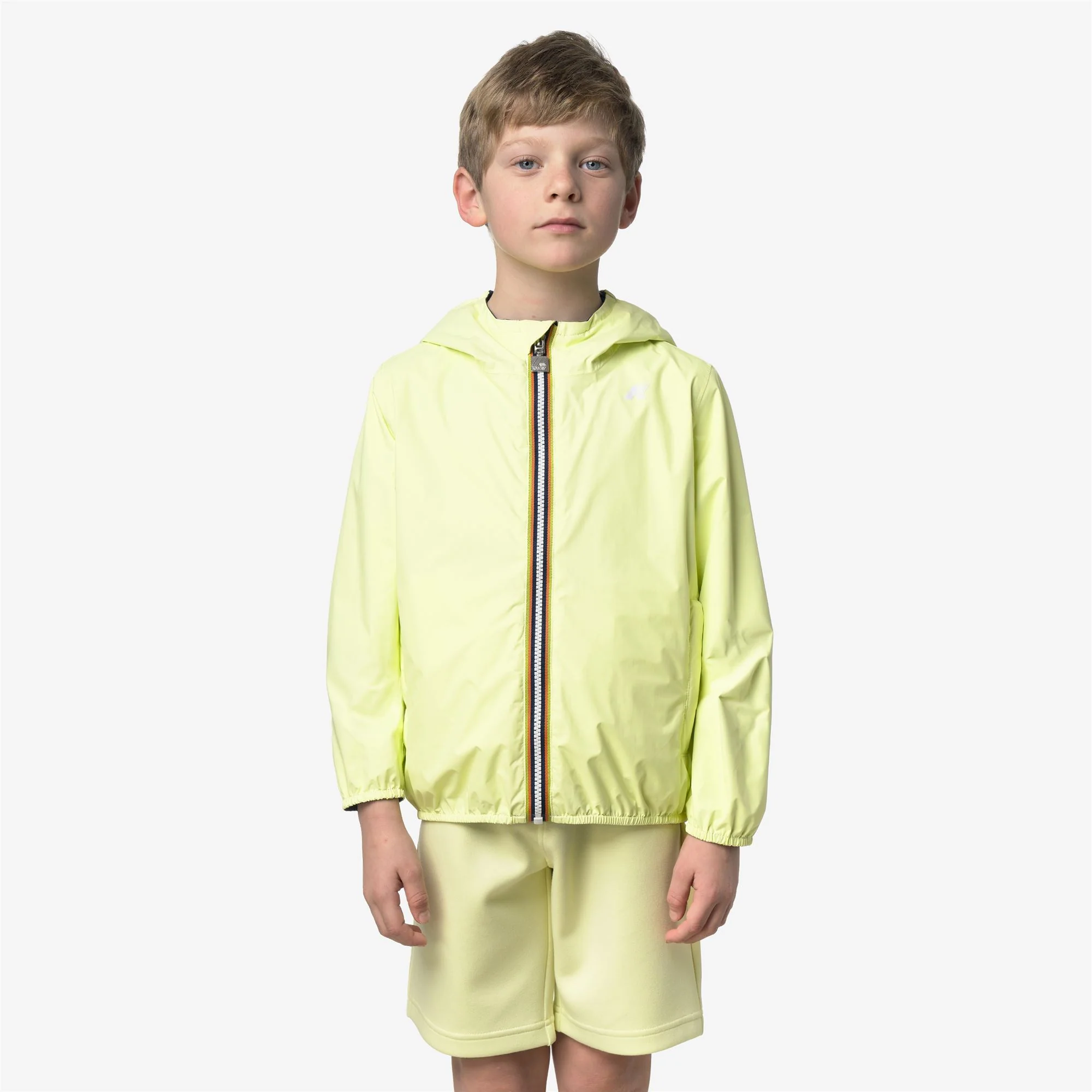 P. JAKE PLUS.2 REVERSIBLE - Jackets - Short - Boy - YELLOW LIME-BLUE INSIGNIA - Image 4