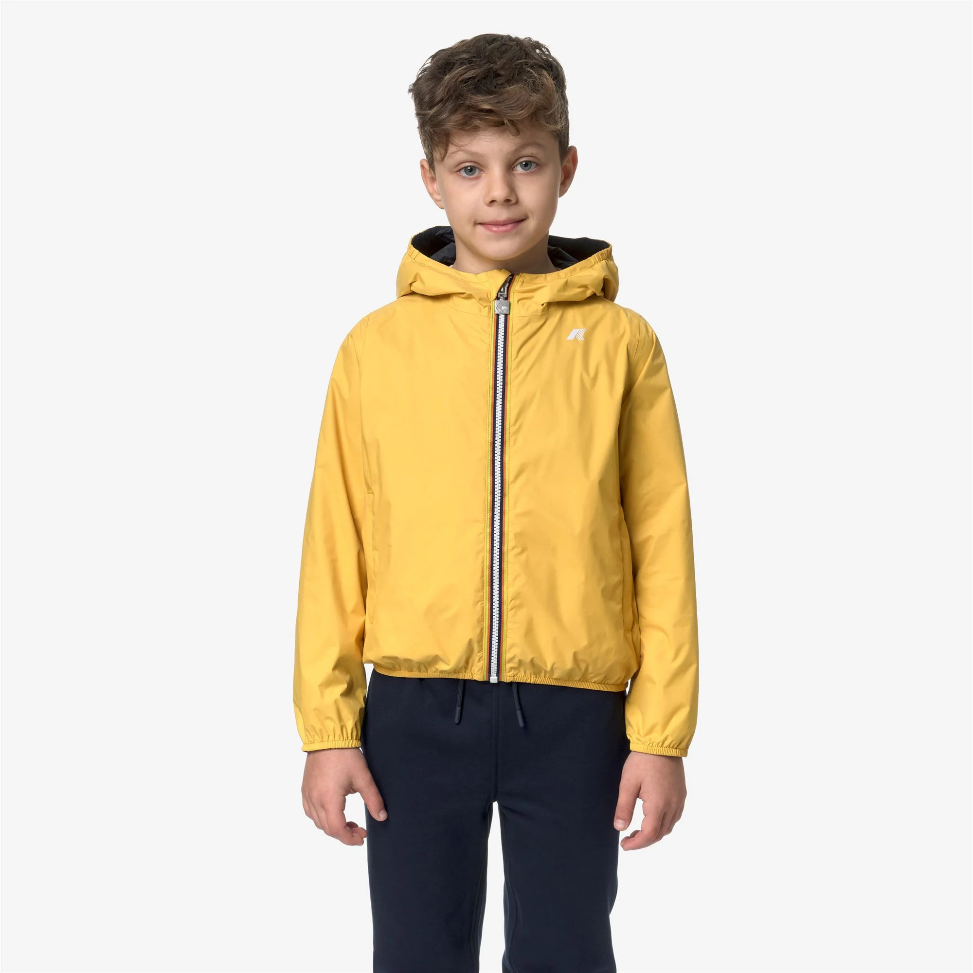 P. JAKE PLUS.2 REVERSIBLE - Jackets - Short - Boy - YELLOW MIMOSA-BLUE DEPTH - Image 4