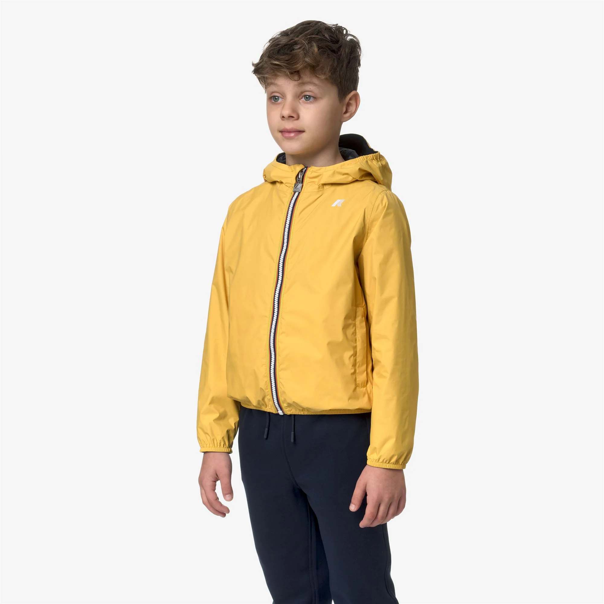 P. JAKE PLUS.2 REVERSIBLE - Jackets - Short - Boy - YELLOW MIMOSA-BLUE DEPTH - Image 5