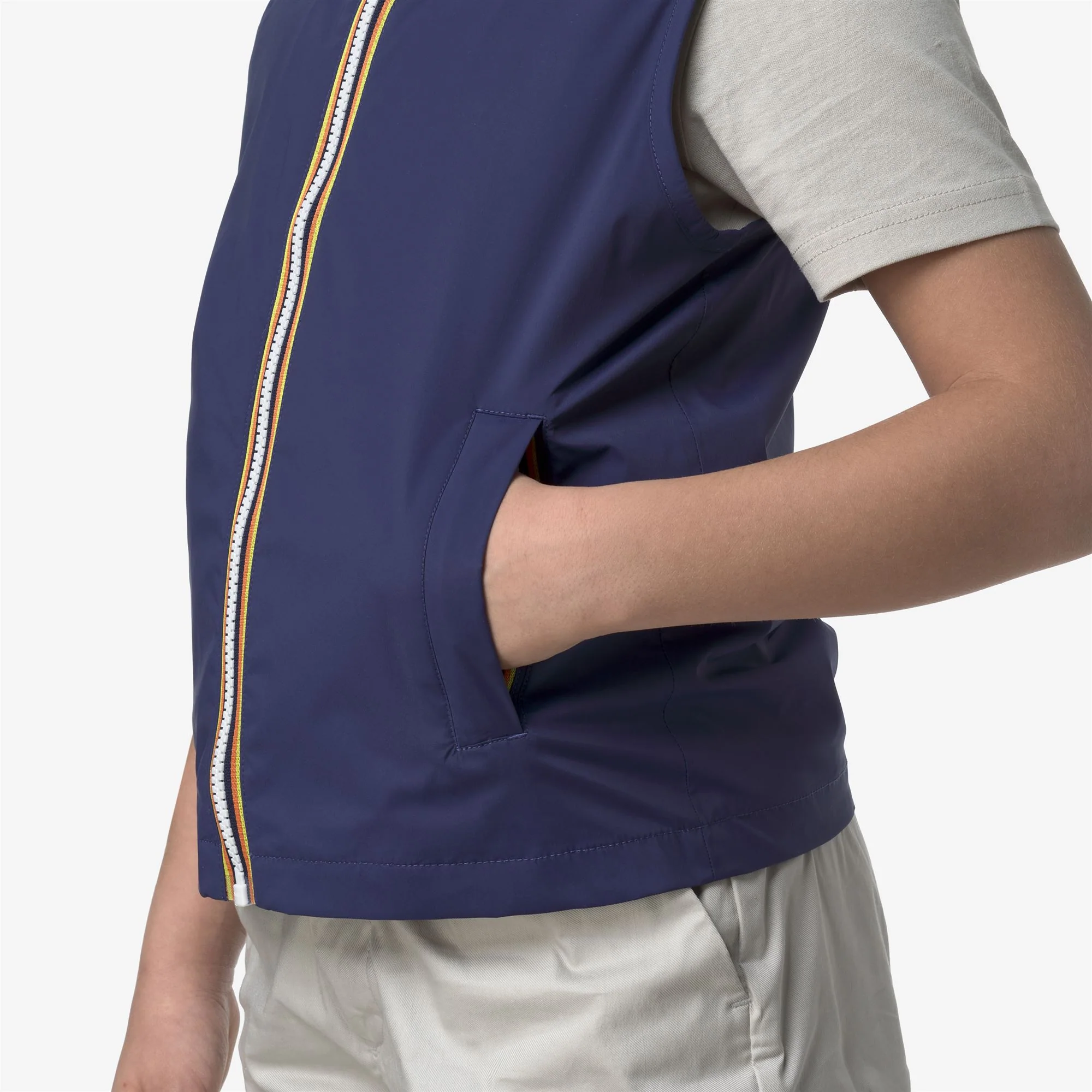 P. VALEN STRETCH NYLON JERSEY - Jackets - Vest - Boy - BLUE DEEP COBALT - Image 2