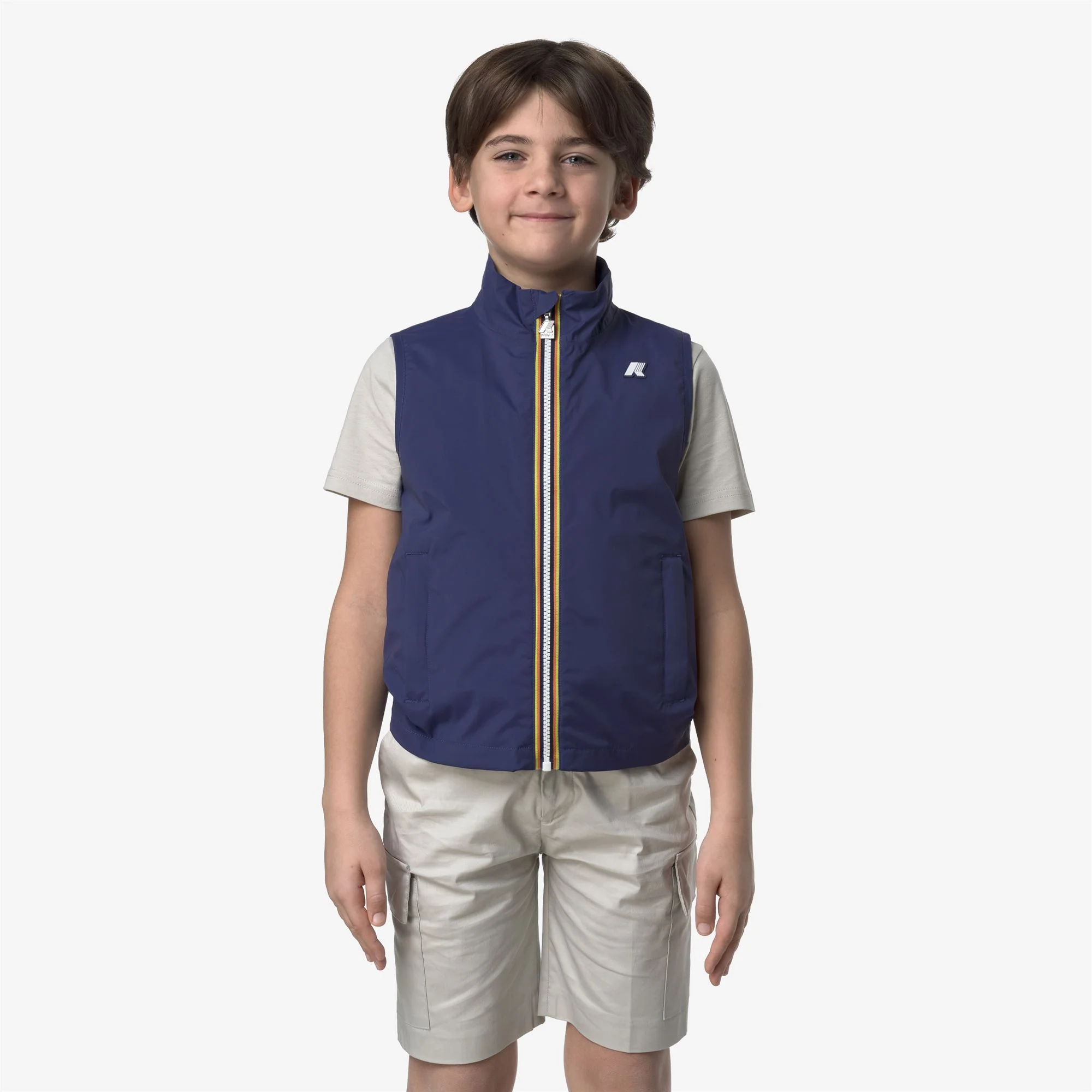 P. VALEN STRETCH NYLON JERSEY - Jackets - Vest - Boy - BLUE DEEP COBALT - Image 3