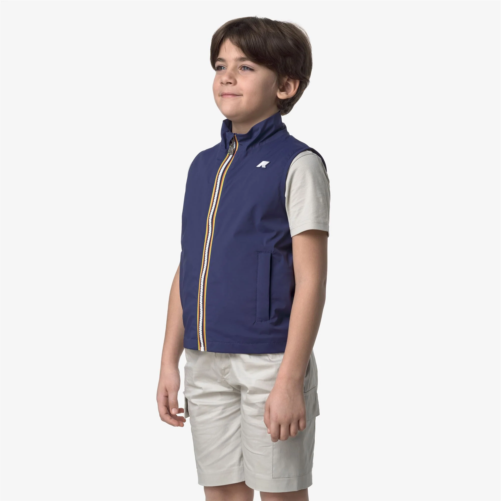 P. VALEN STRETCH NYLON JERSEY - Jackets - Vest - Boy - BLUE DEEP COBALT - Image 4