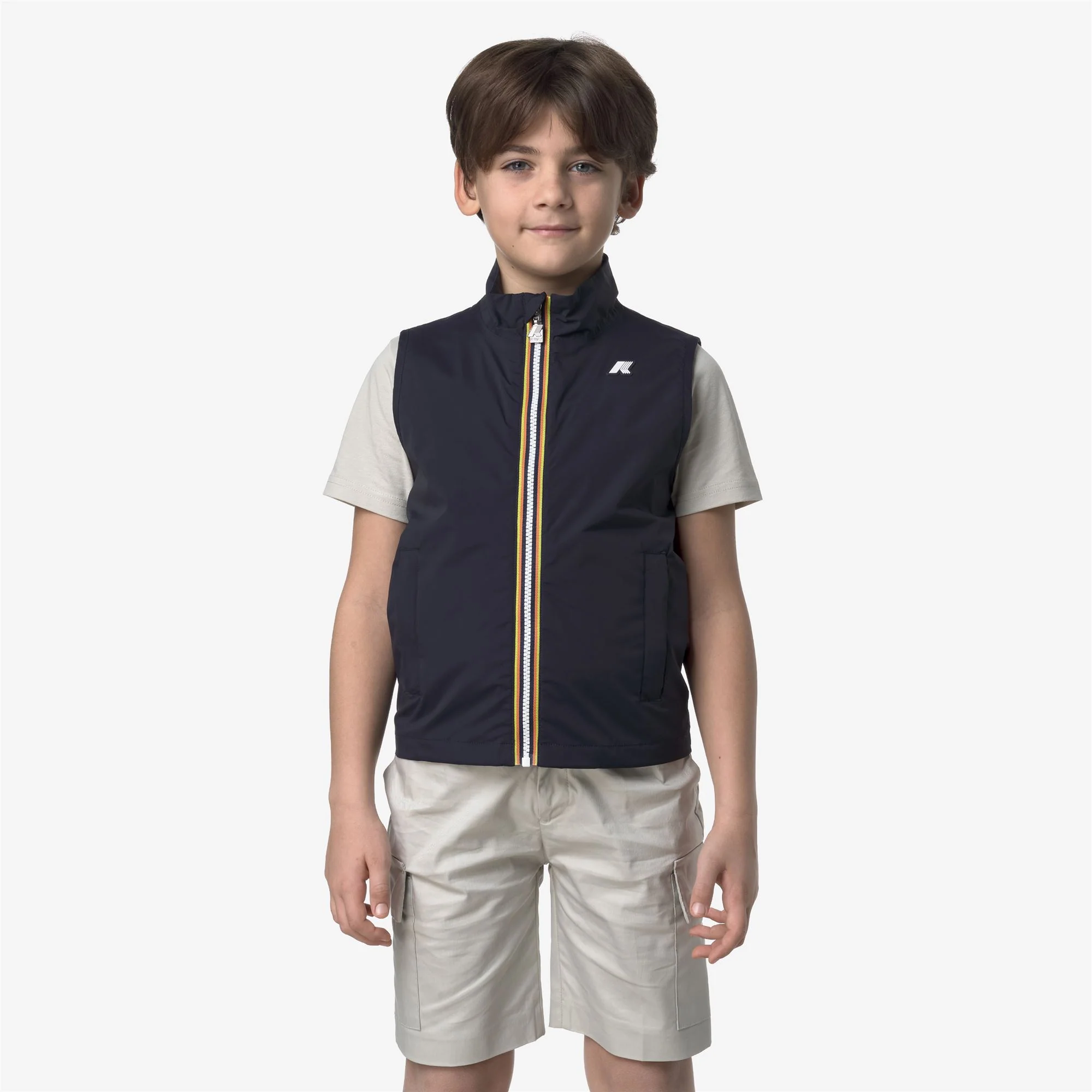 P. VALEN STRETCH NYLON JERSEY - Jackets - Vest - Boy - BLUE DEPTH - Image 3