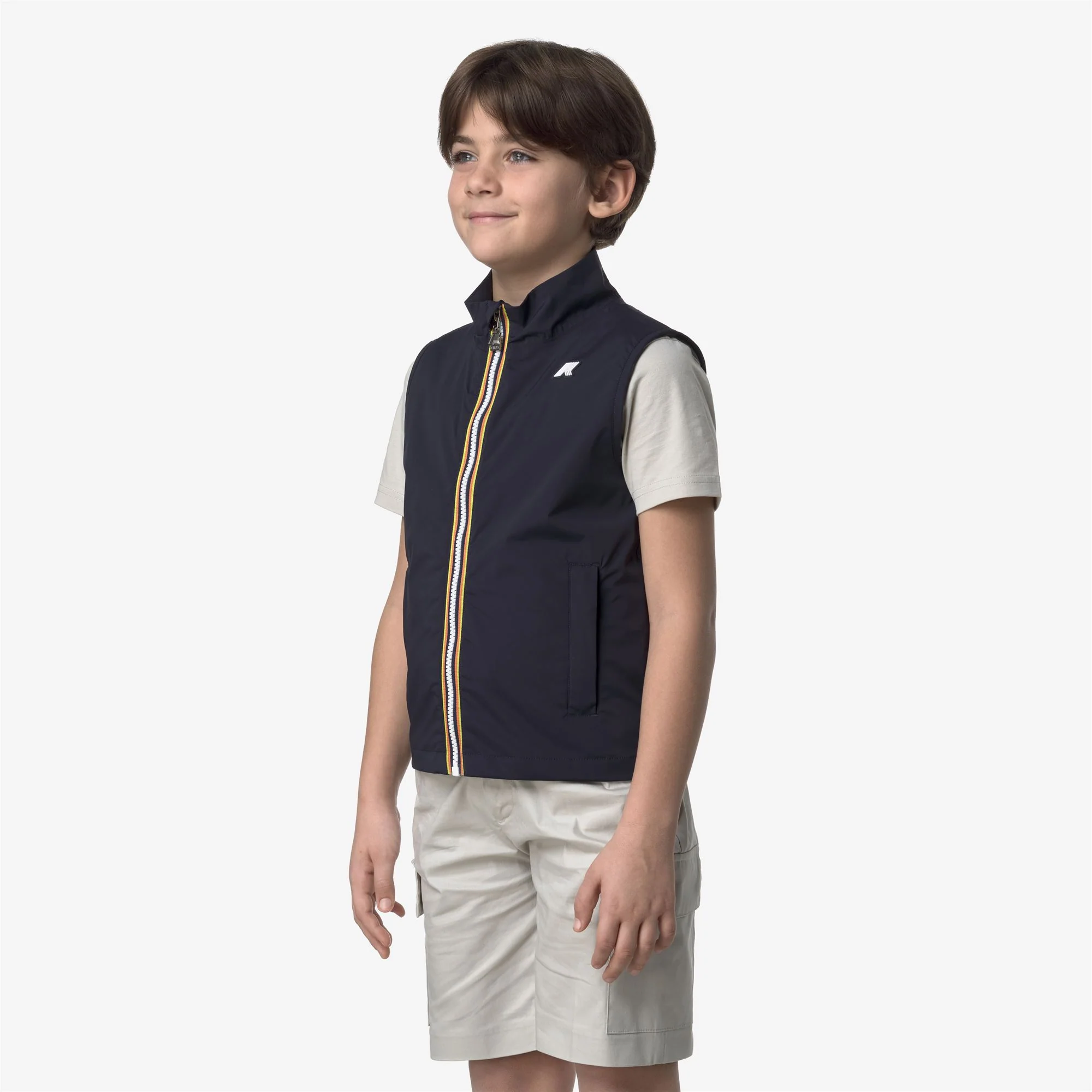 P. VALEN STRETCH NYLON JERSEY - Jackets - Vest - Boy - BLUE DEPTH - Image 4