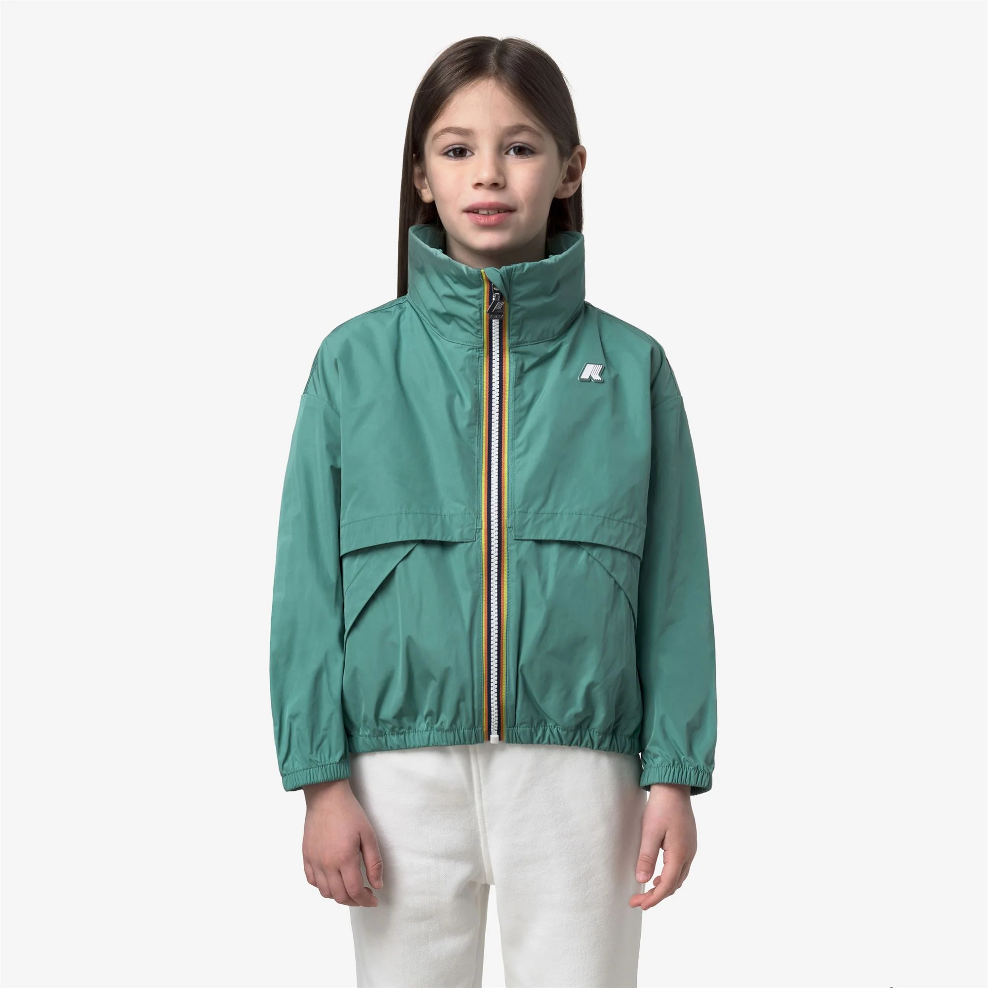 P. AUBETTE MEMORY TOUCH - Jackets - Short - Girl - GREEN MINE - Image 3