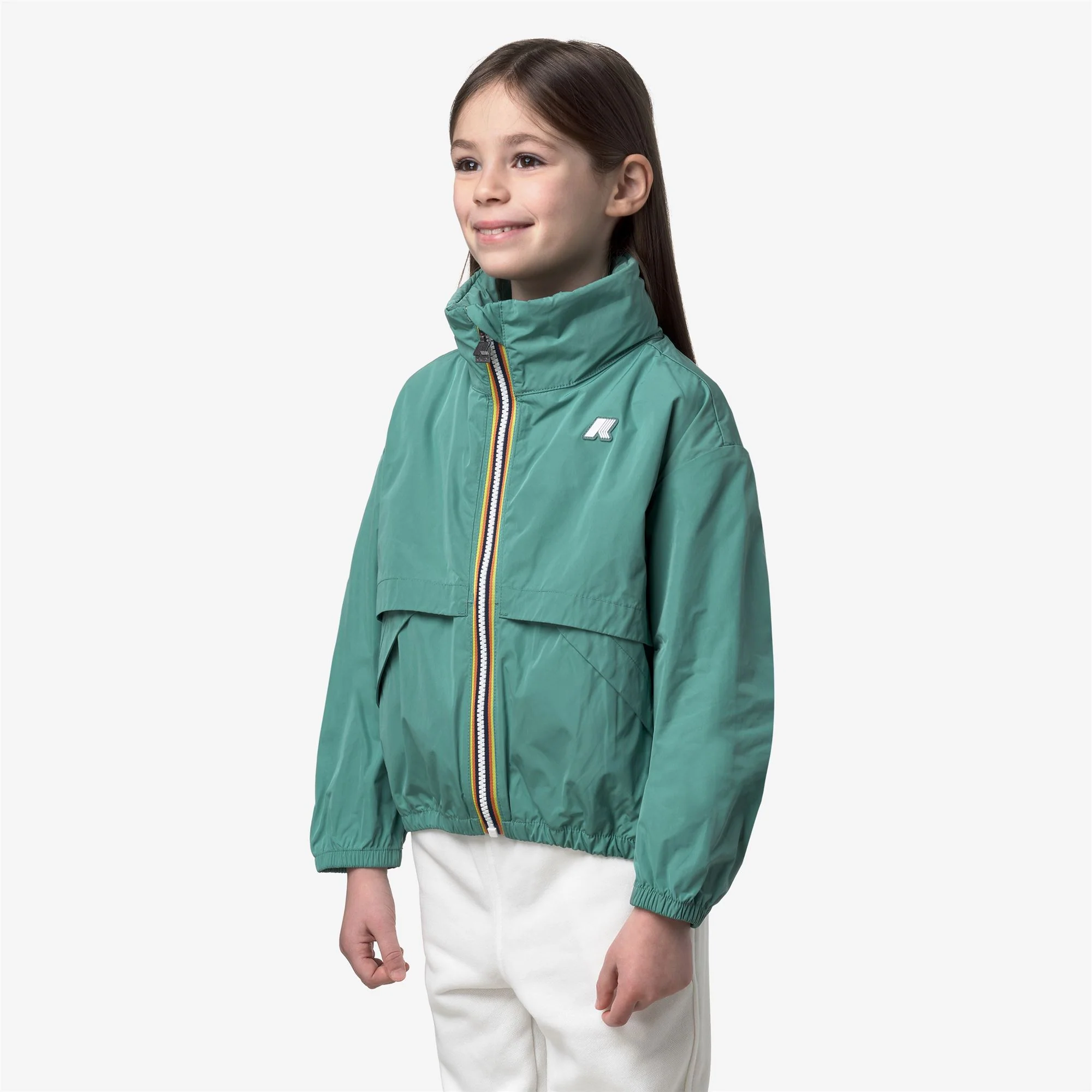 P. AUBETTE MEMORY TOUCH - Jackets - Short - Girl - GREEN MINE - Image 4