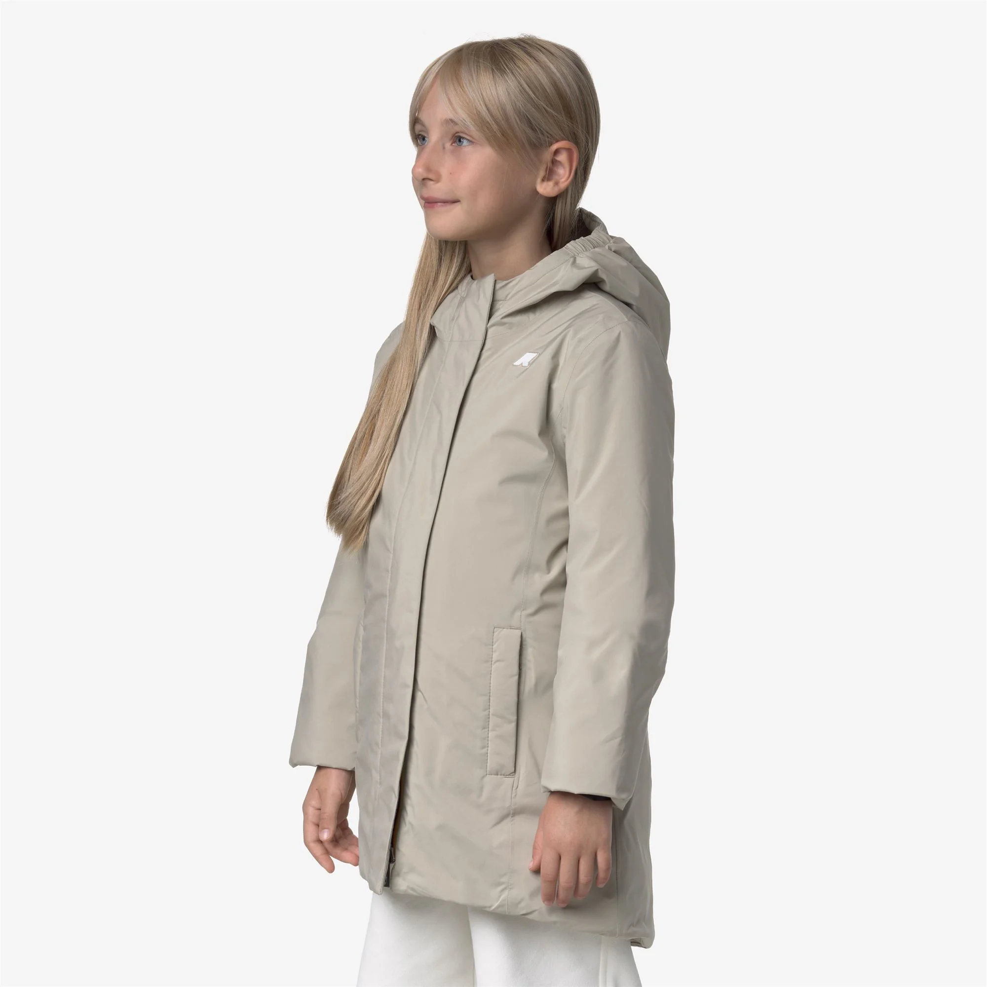 P. DENISE SOFT TOUCH MARMOTTA - Jackets - Mid - Girl - BEIGE CASHMERE-GREY GOAT - Image 4