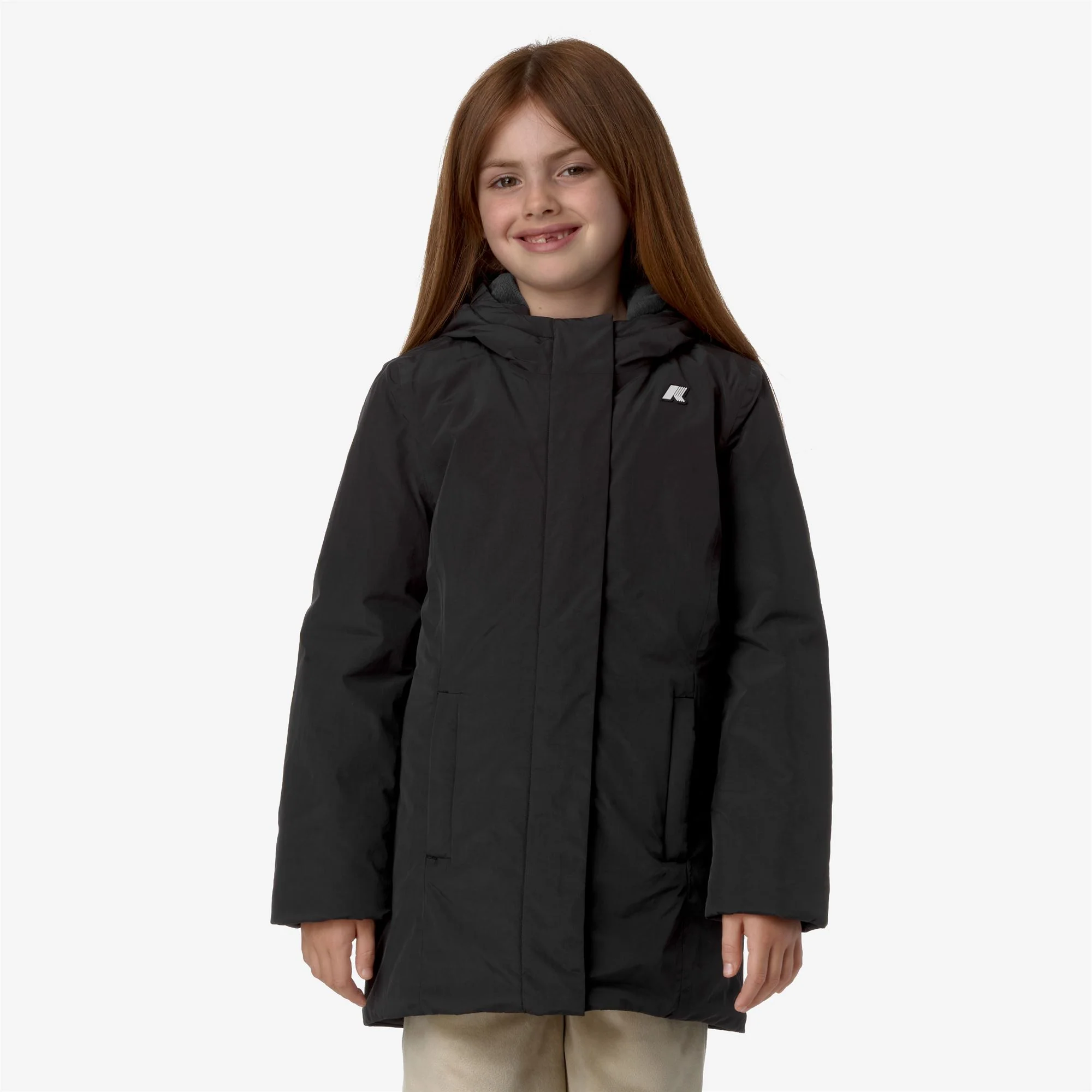 P. DENISE SOFT TOUCH MARMOTTA - Jackets - Mid - Girl - BLACK P-BLUE A - Image 3