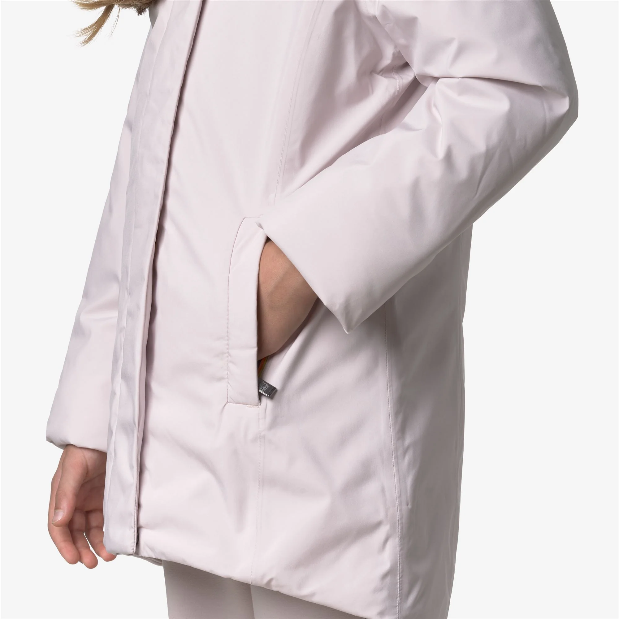 P. DENISE SOFT TOUCH MARMOTTA - Jackets - Mid - Girl - ROSE HUSHED-GREY GOAT - Image 2