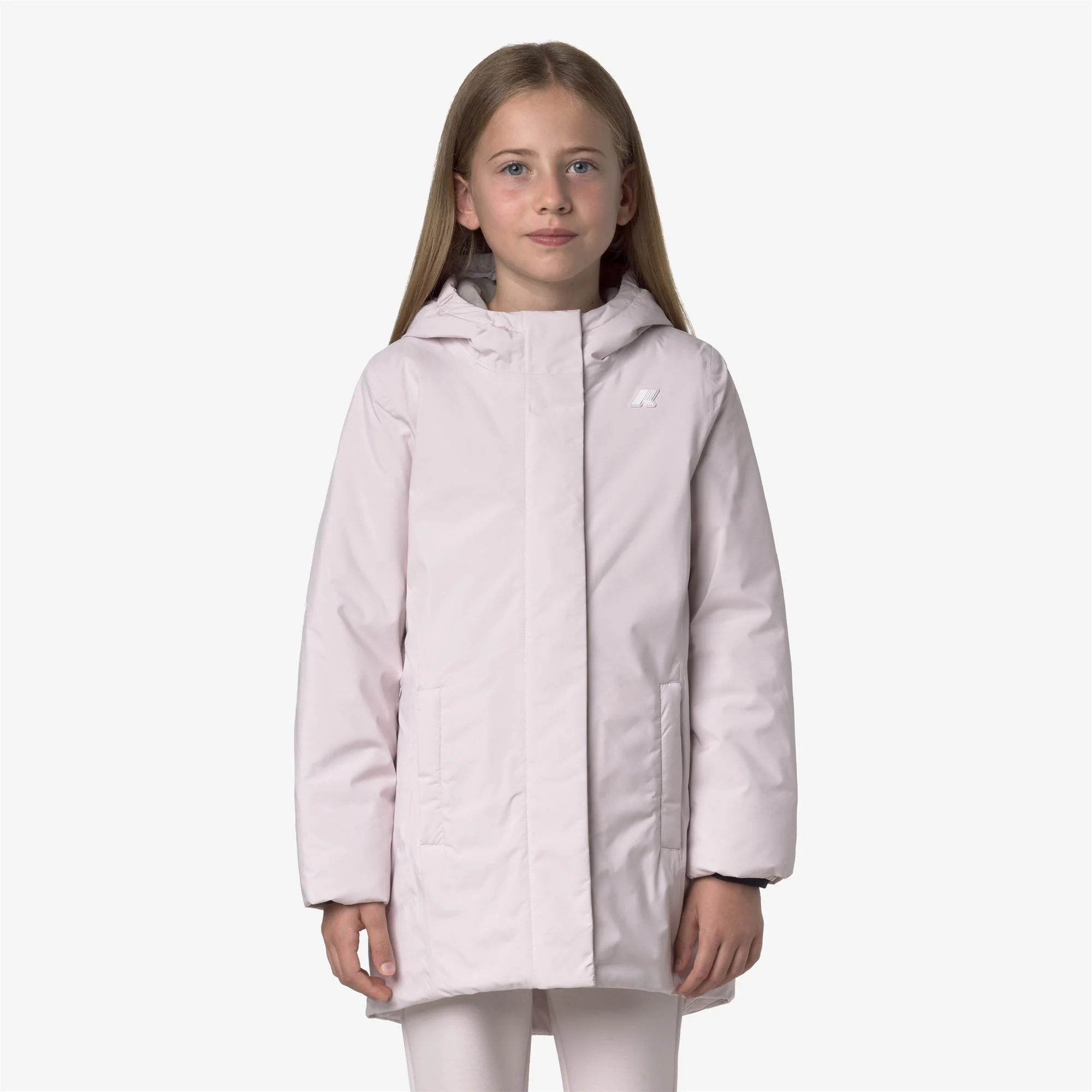 P. DENISE SOFT TOUCH MARMOTTA - Jackets - Mid - Girl - ROSE HUSHED-GREY GOAT - Image 3