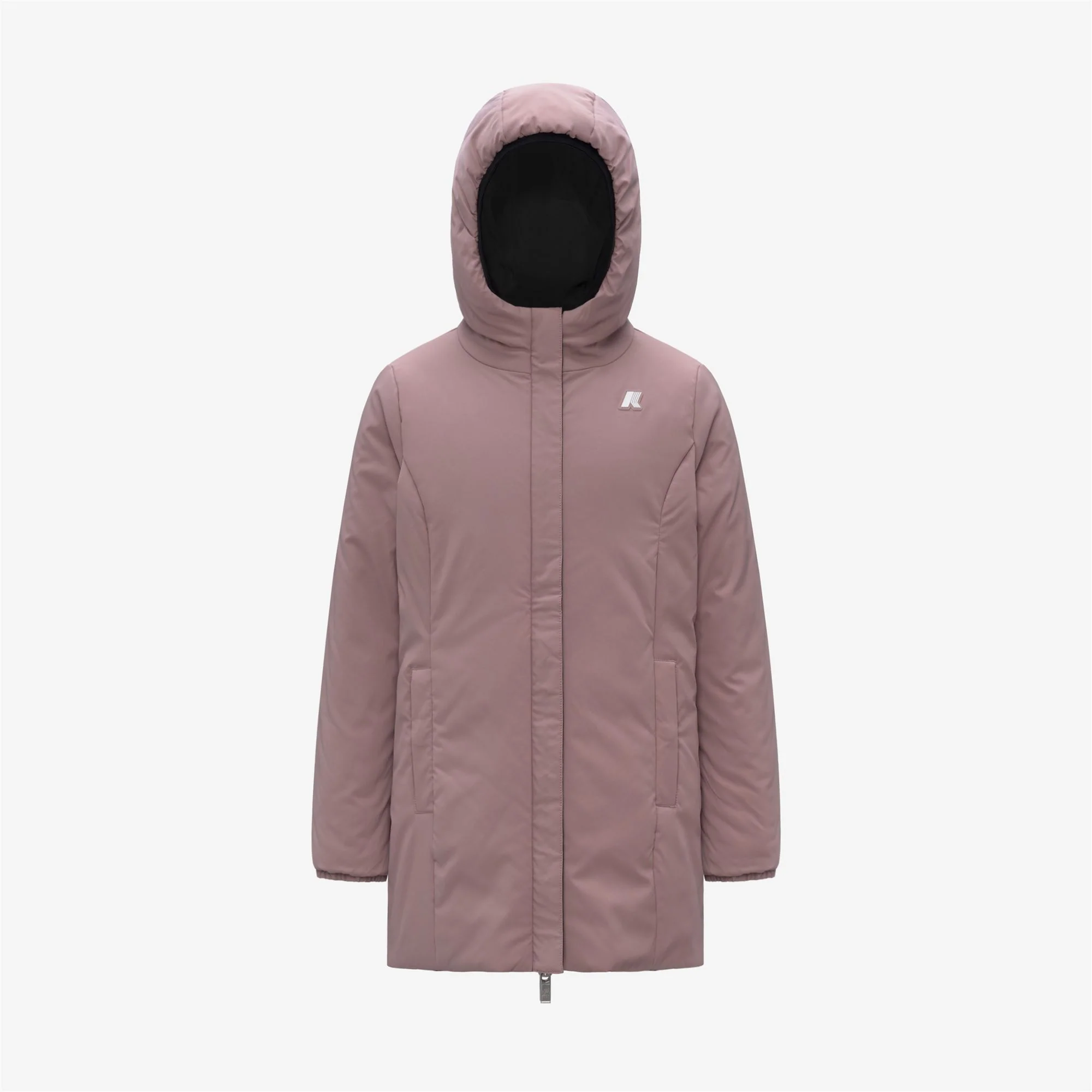 P. DENISE ST WARM REVERSIBLE - Jackets - Mid - Girl - BLACK PURE-ROSE PINKISH - Image 2