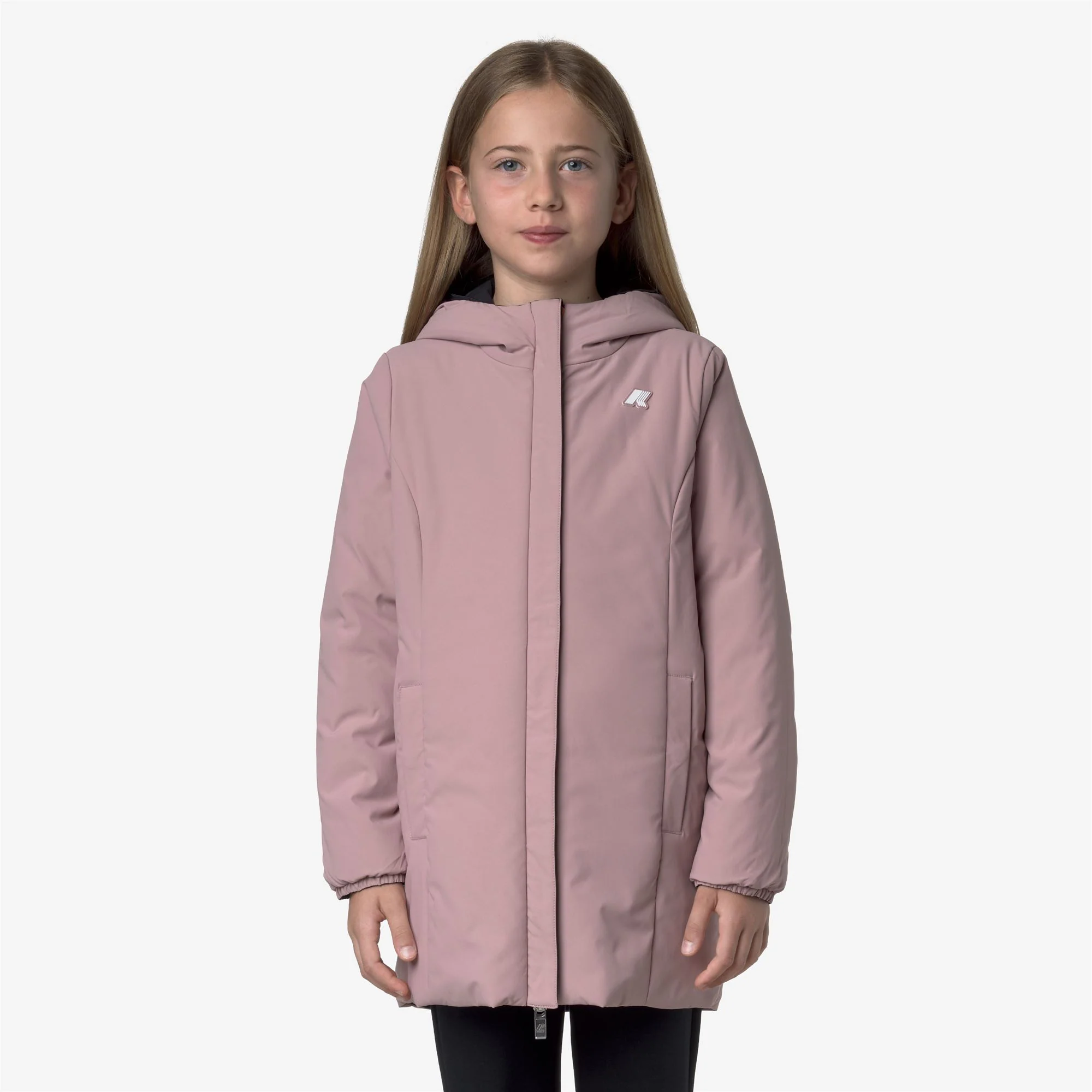 P. DENISE ST WARM REVERSIBLE - Jackets - Mid - Girl - BLACK PURE-ROSE PINKISH - Image 3